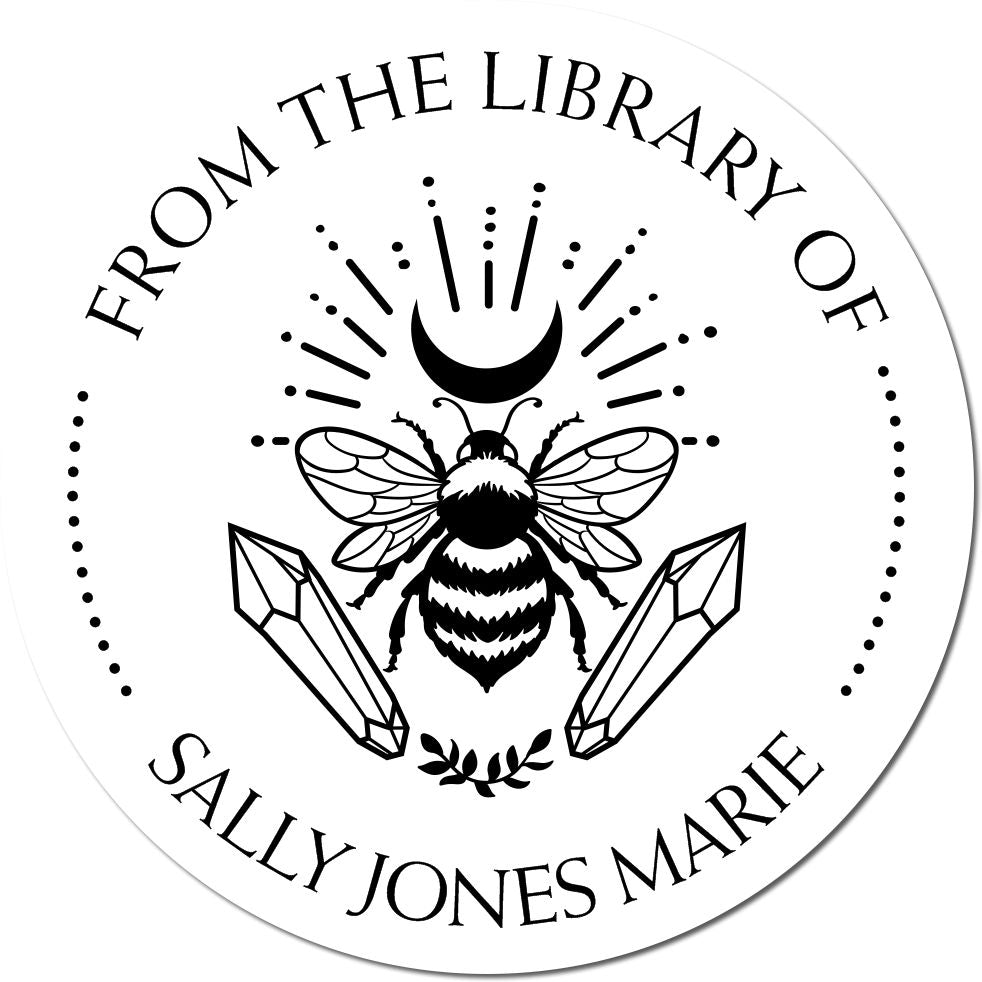Mystara's Bloom Mystic Self-Inking Customizable Book Lover Stamp - Engineer Seal Stamps