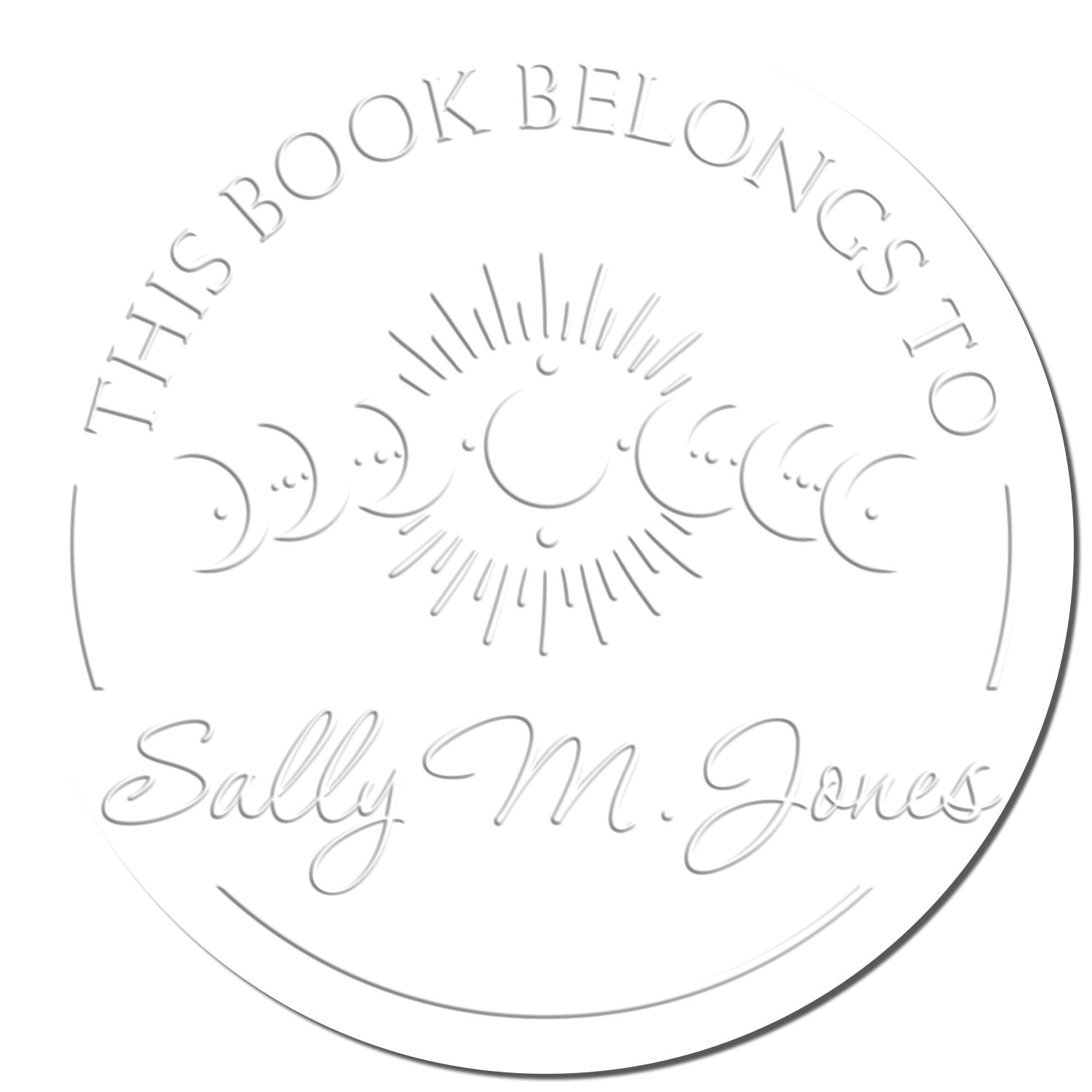 Obsidian Serenade Tarot Desk Personalizable Bookplate Sticker Embossing Seal - Engineer Seal Stamps