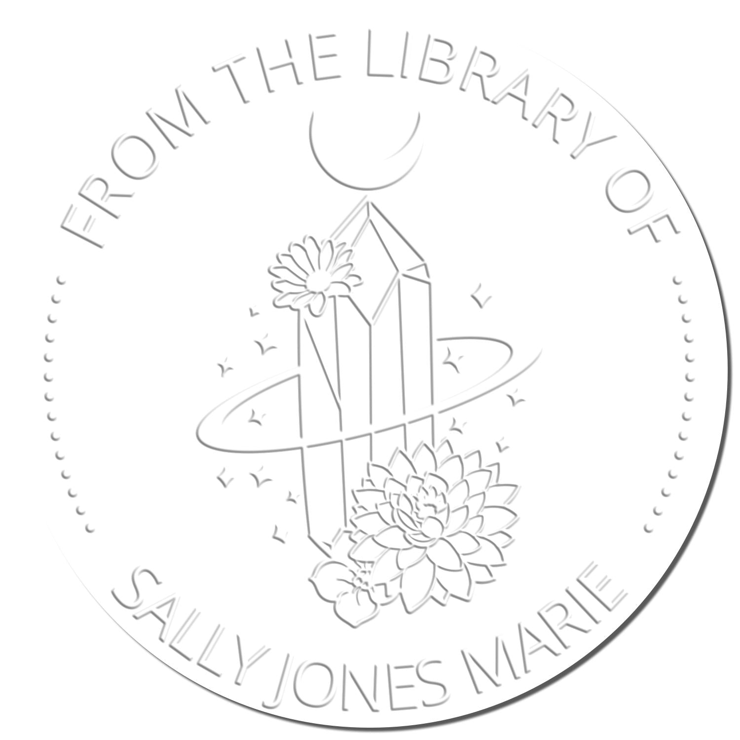 Soft Galadriel's Mantle Tarot Custom-Made Ex Libris Design Embossing Seal