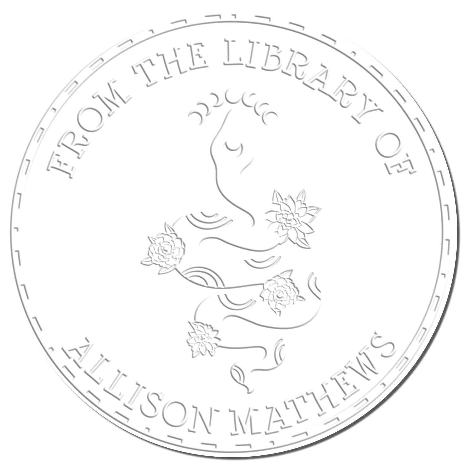 Soft Nebula's Heart Tarot Custom-Made Library Bookplate Embossing Seal