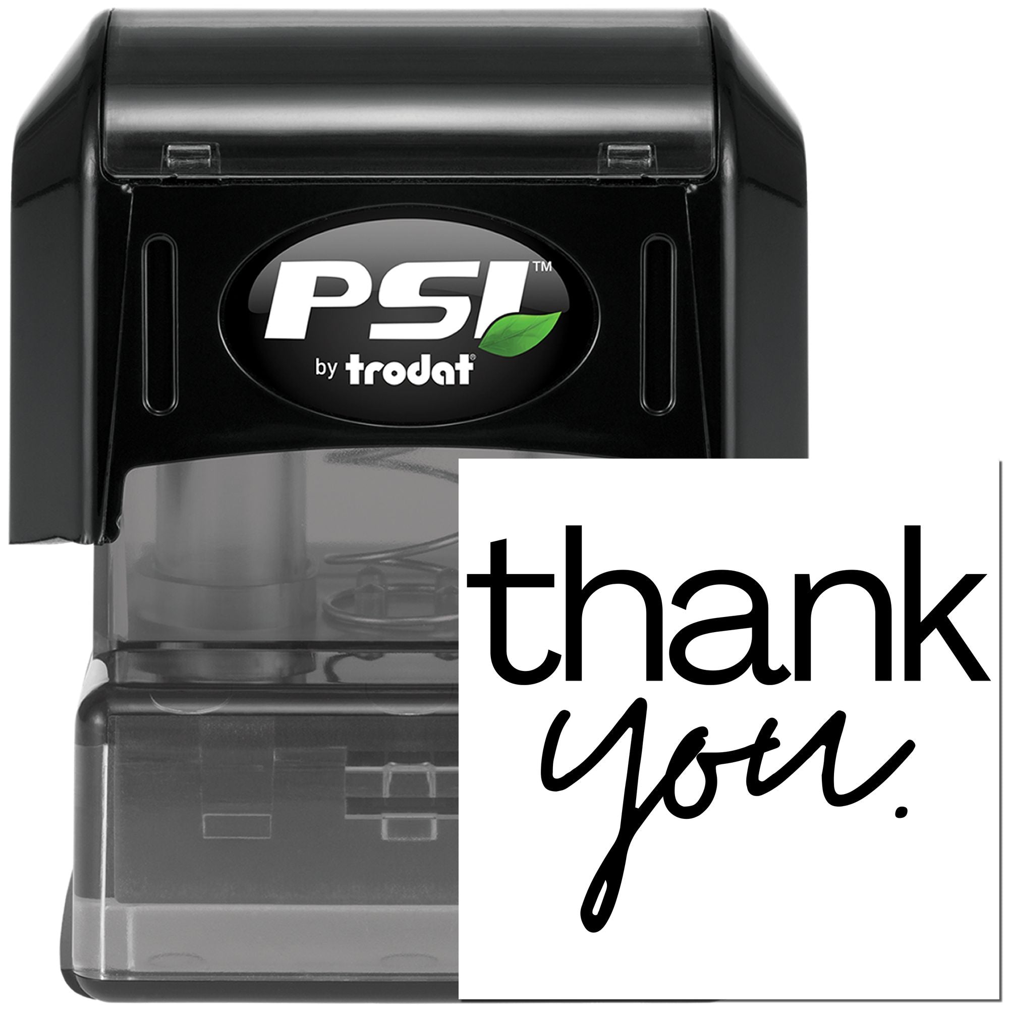 Pre-Inked Minimalist Elegant Gratitude Personalized Thanks Stamp - Engineer Seal Stamps