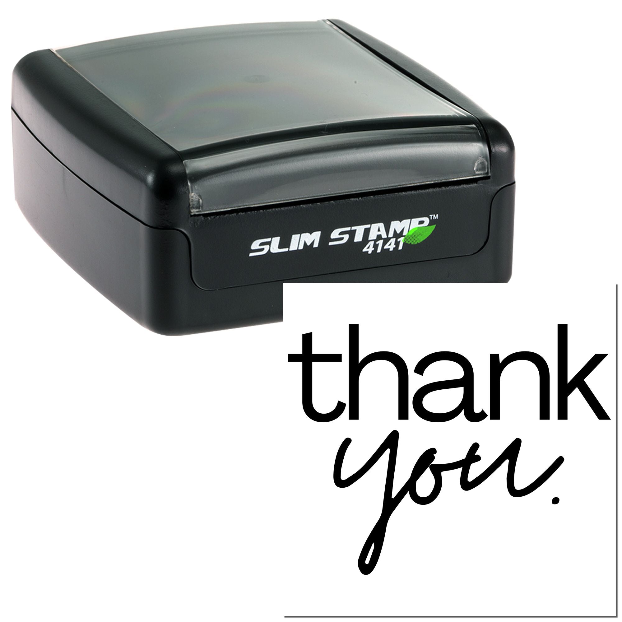 Portable Pre-Inked Minimalist Elegant Gratitude Custom Thank You Stamper - Engineer Seal Stamps