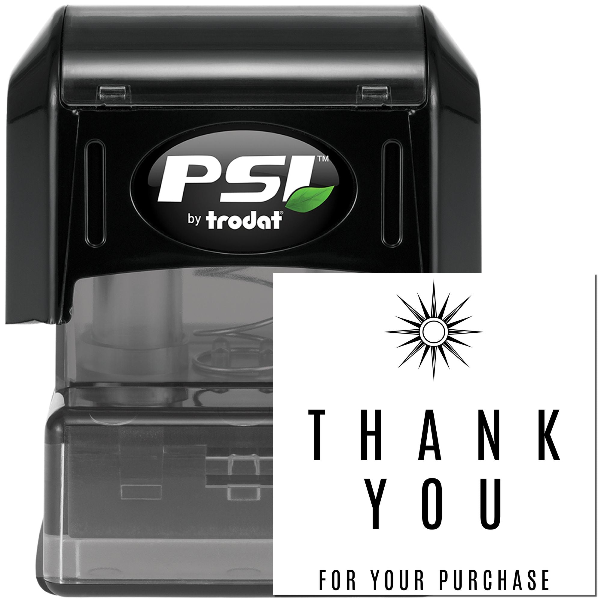 Pre-Inked Radiant Appreciation Personalized Thanks Stamp - Engineer Seal Stamps