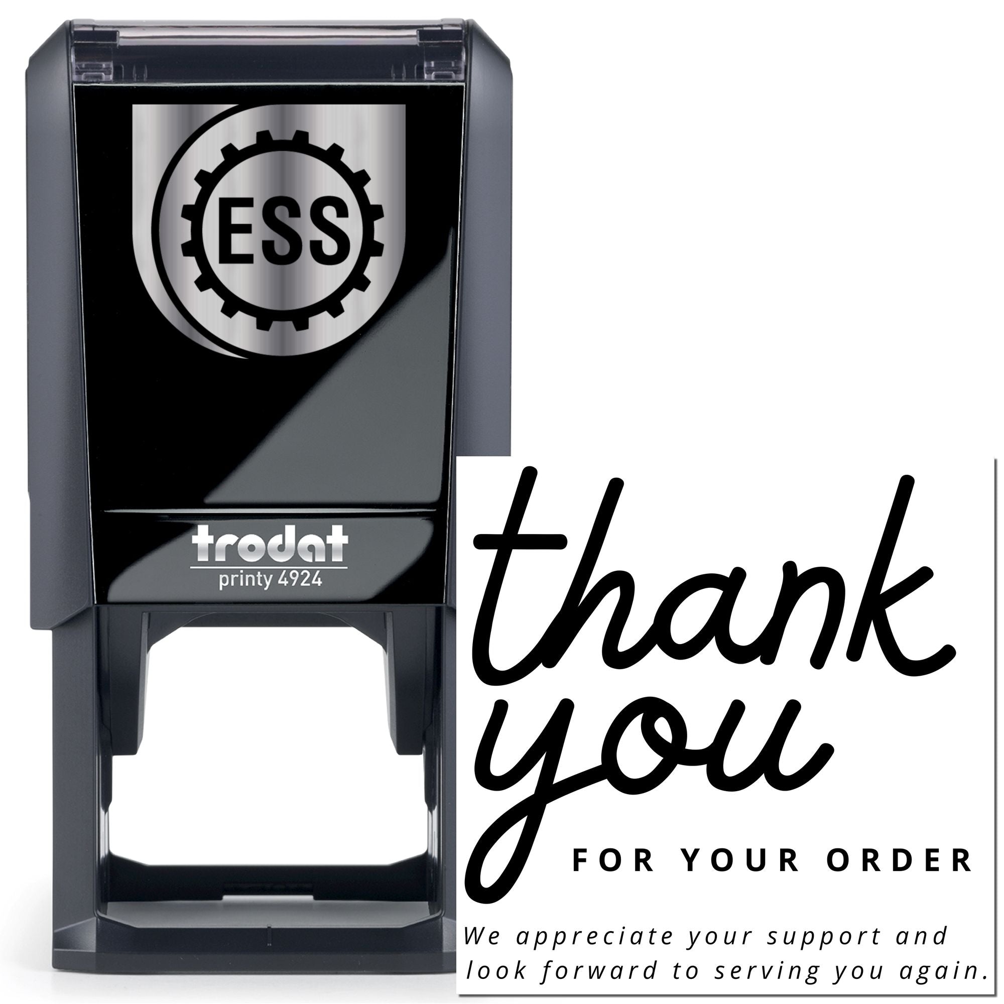 Grateful Note Self-Inking Custom Thank You Stamp