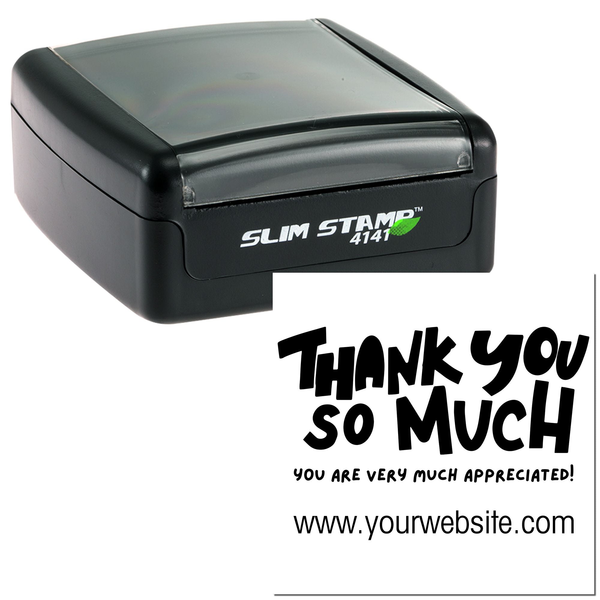 Portable Pre-Inked Playful Gratitude Customized Thank You Rubber Stamp - Engineer Seal Stamps