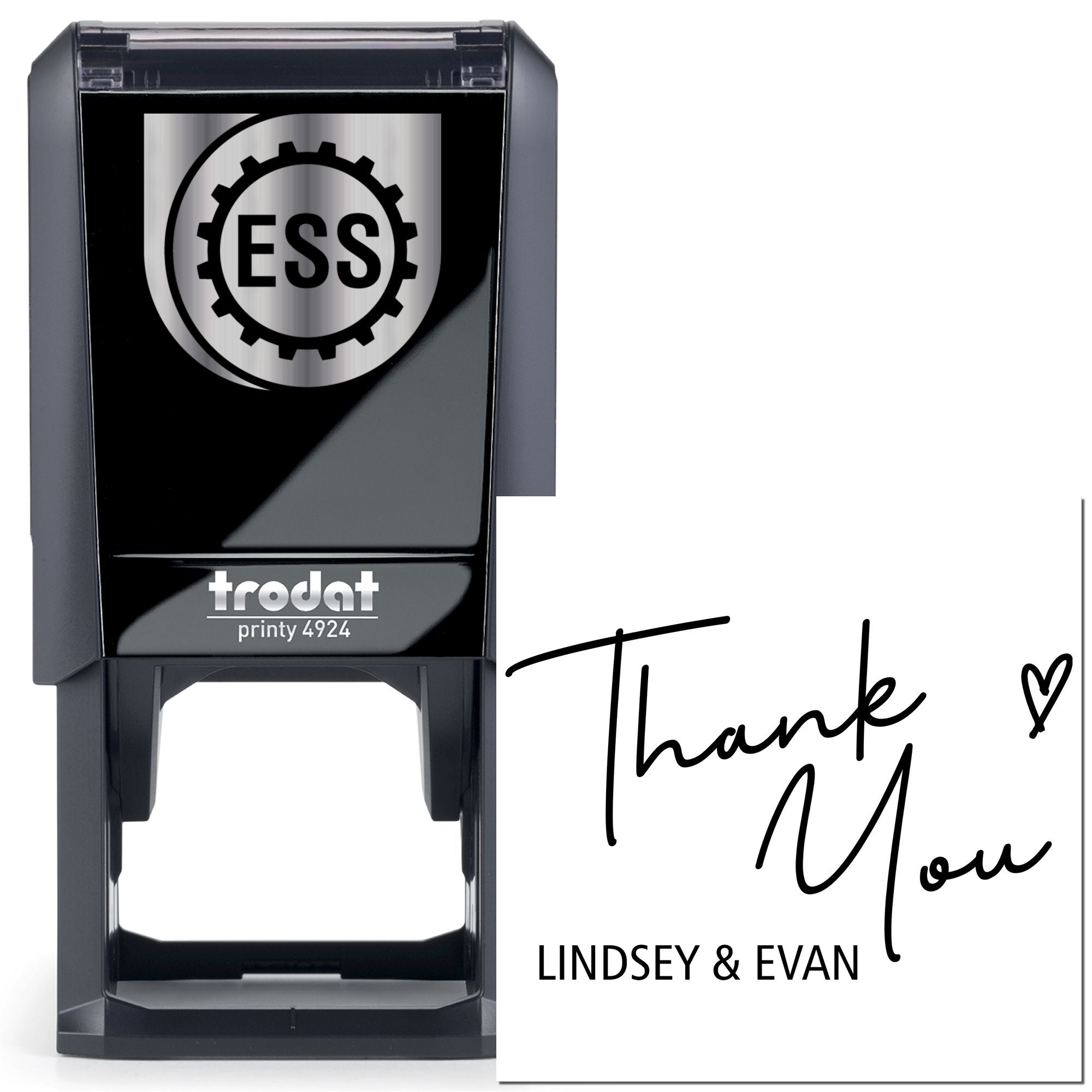 Loving Thanks Self-Inking Customized Thank You Stamp - Engineer Seal Stamps