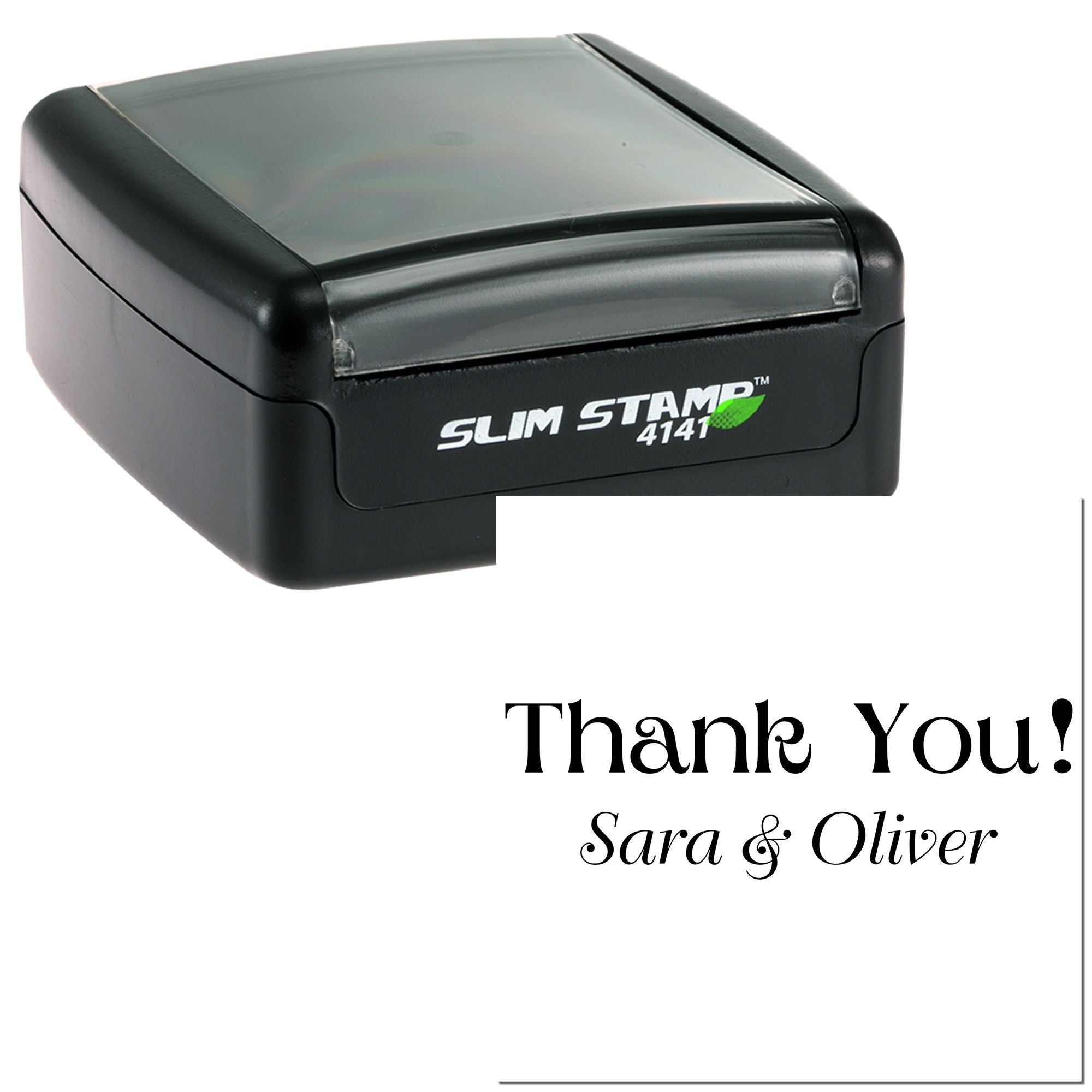 Portable Pre-Inked Fancy Gratitude Customized Thanks Wood Stamp - Engineer Seal Stamps