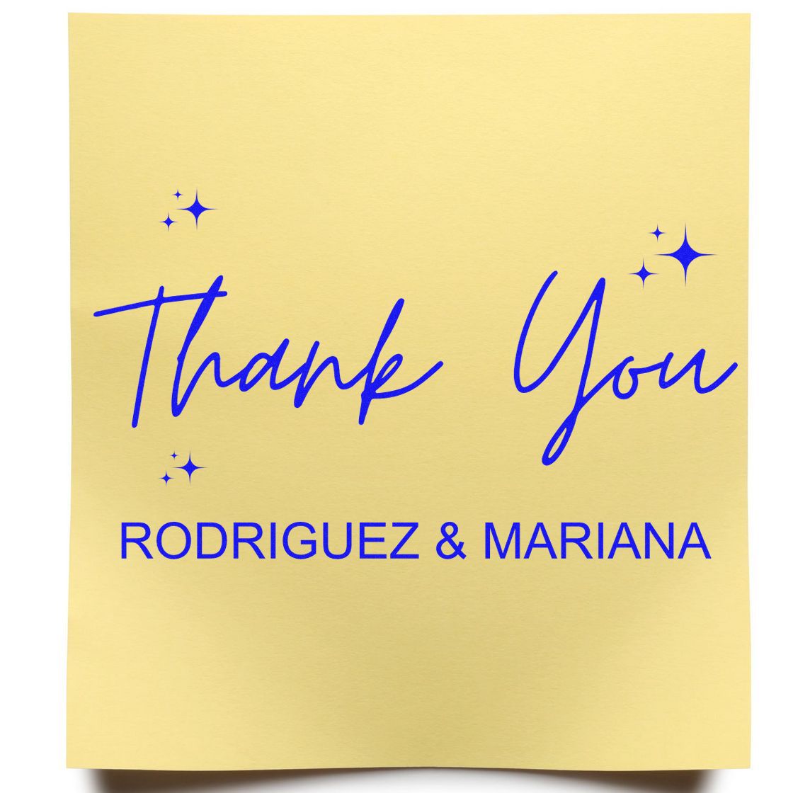 Starry Thanks Self-Inking Customized Thank You Stamper