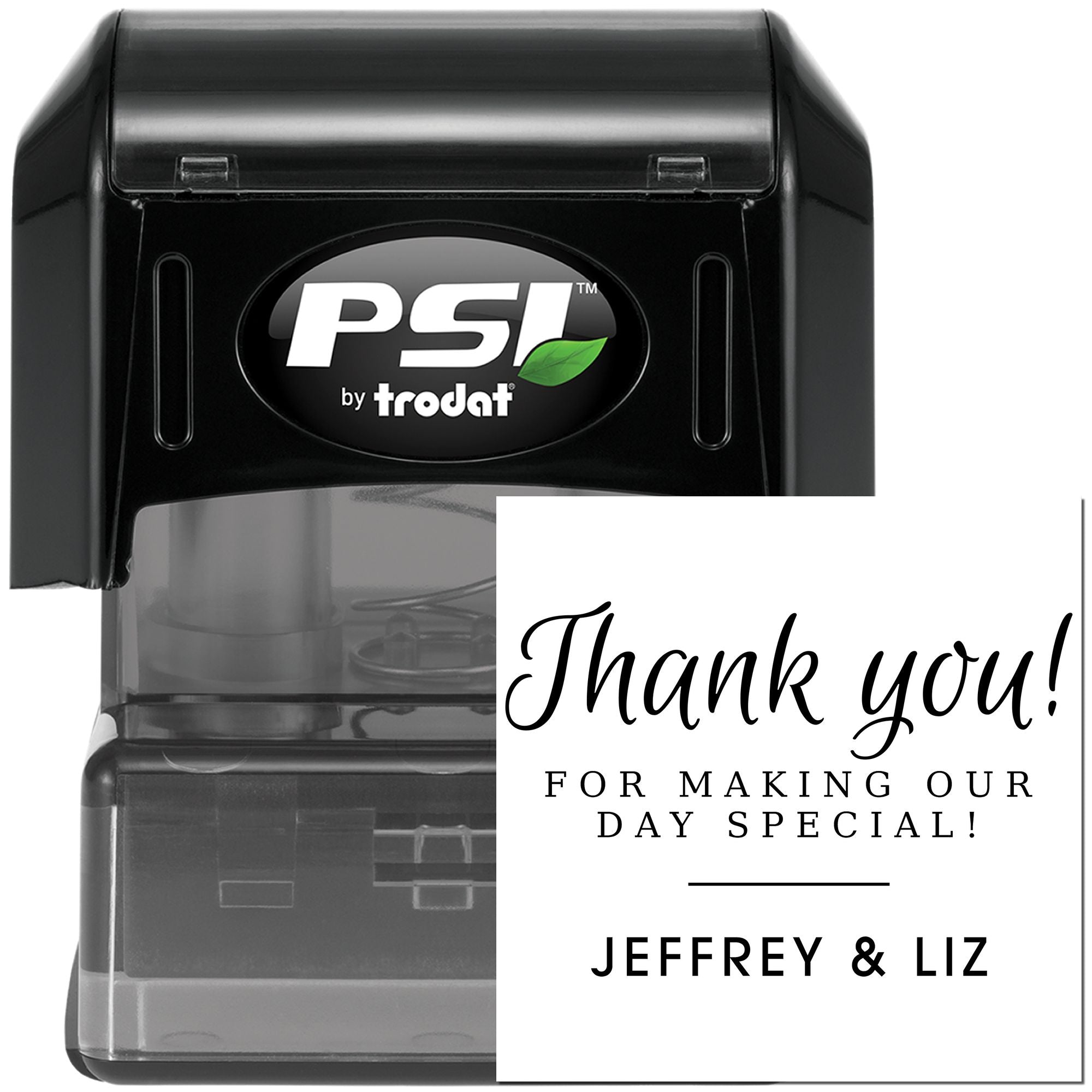 Pre-Inked Special Day Thanks Customized Thank You Stamper - Engineer Seal Stamps