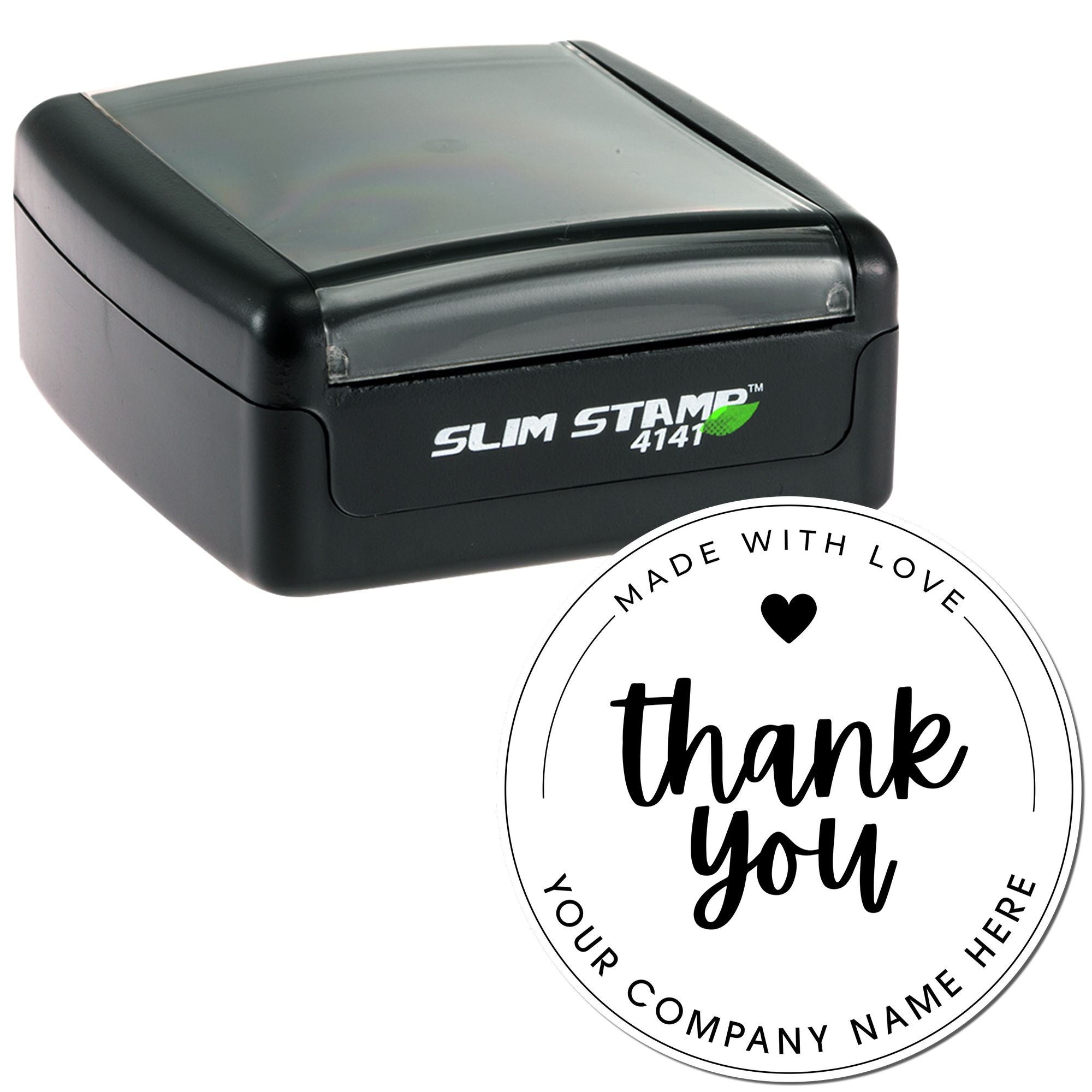 Portable Pre-Inked Bold Heartfelt Gratitude Personalized Thank You Stamp - Engineer Seal Stamps