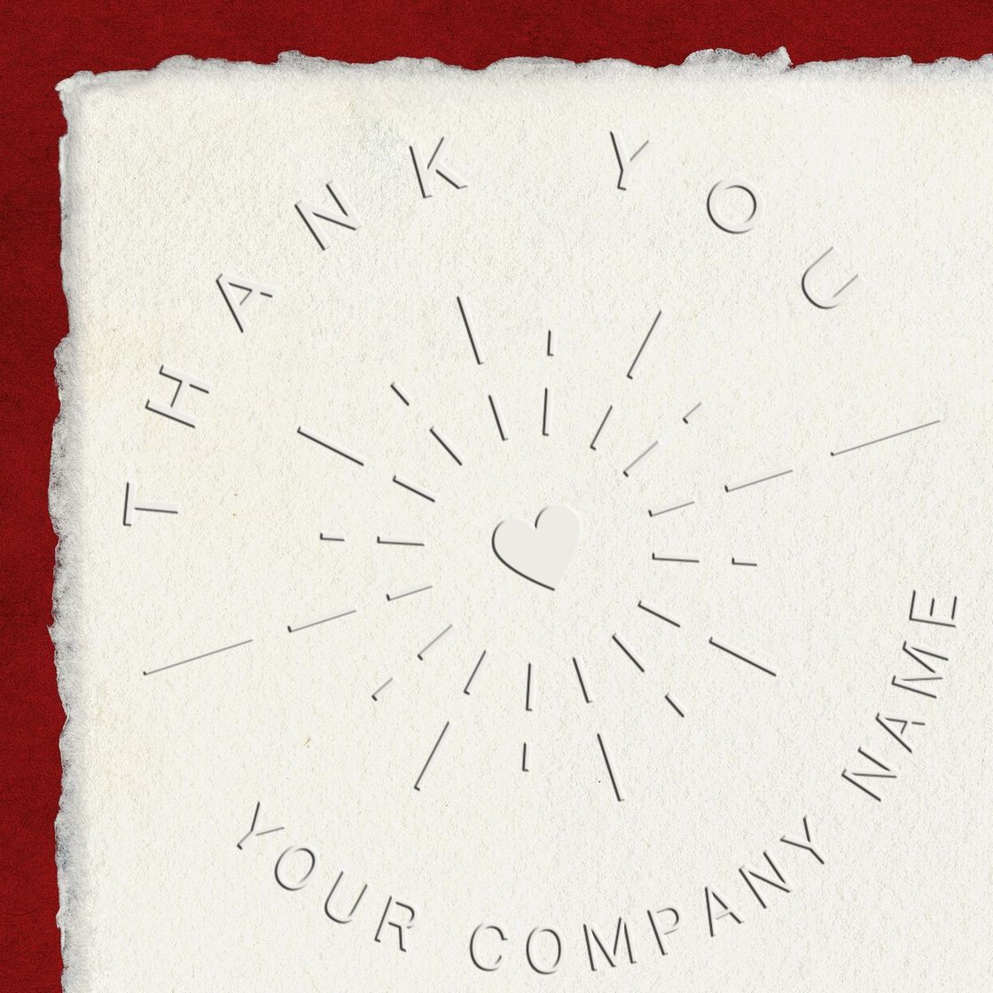 Hybrid Heartfelt Gratitude Seal Customizable Thank You Seal - Engineer Seal Stamps