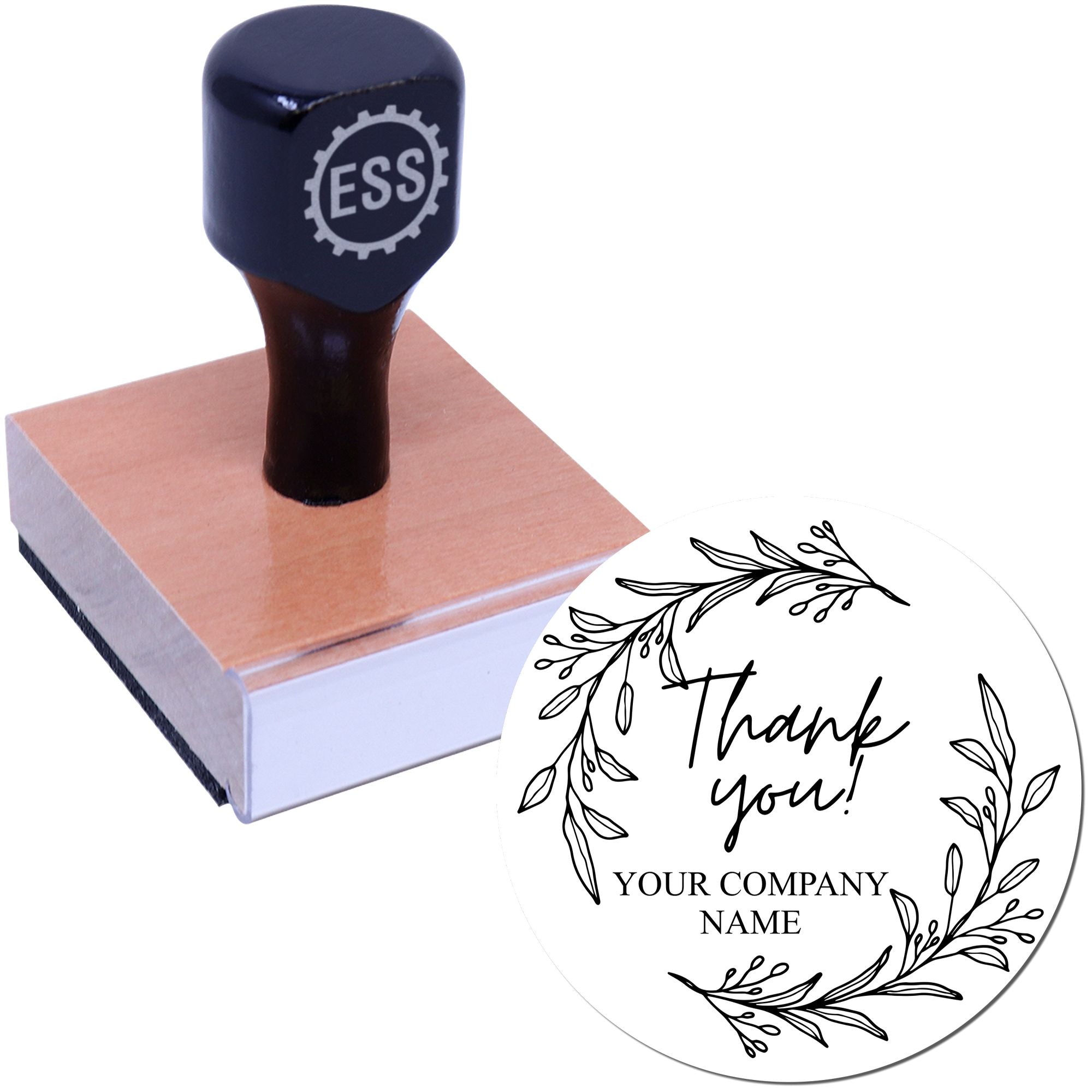 Round Elegant Gratitude Seal Personalized Thanks Stamp - Engineer Seal Stamps