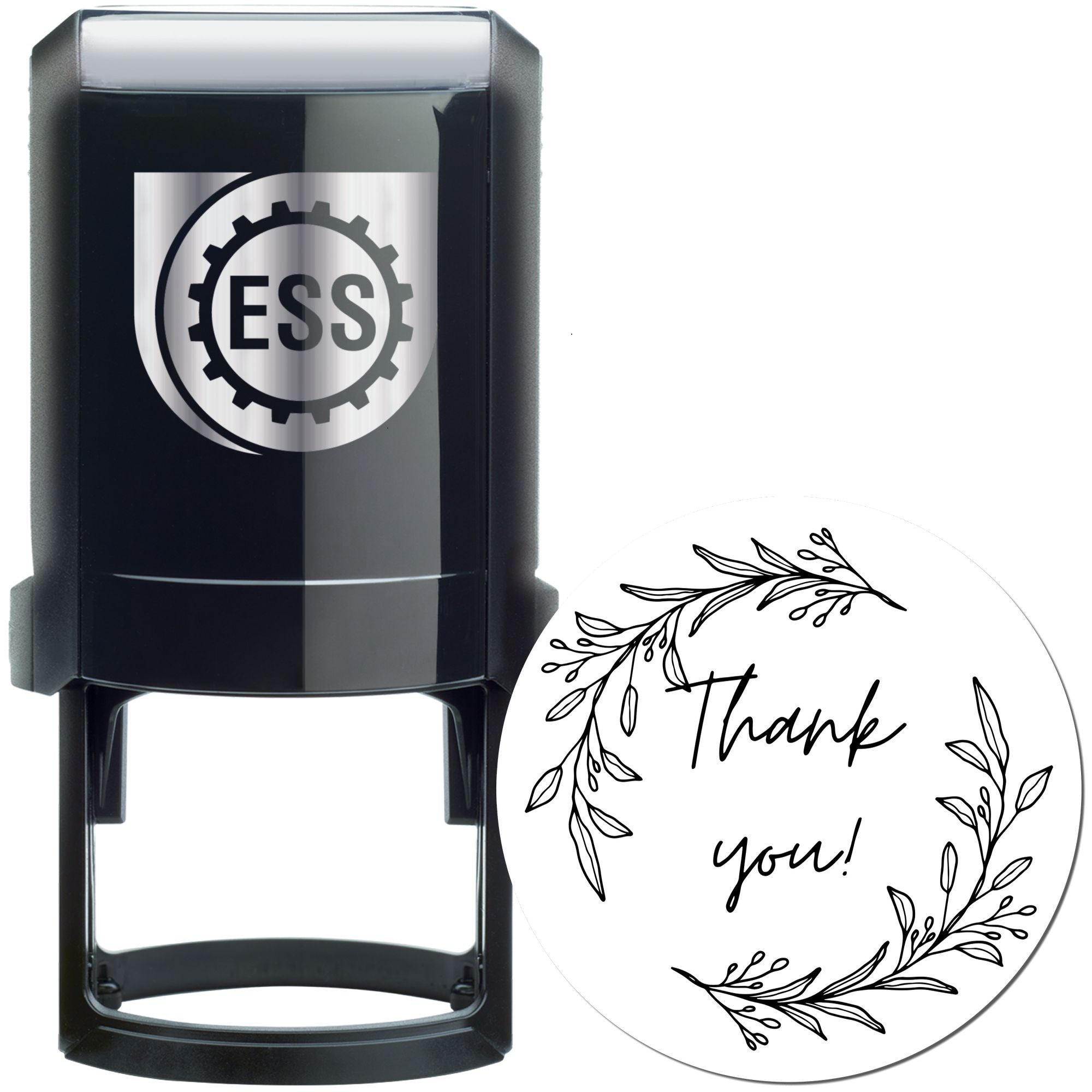 Cursive Elegant Gratitude Self-Inking Personalized Thank You Stamp - Engineer Seal Stamps