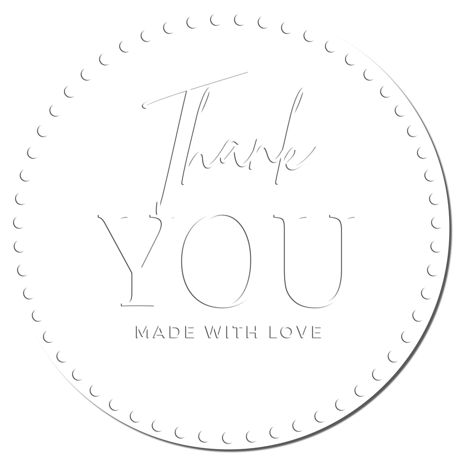 Hybrid Grateful Elegance Custom Thank You Seal - Engineer Seal Stamps