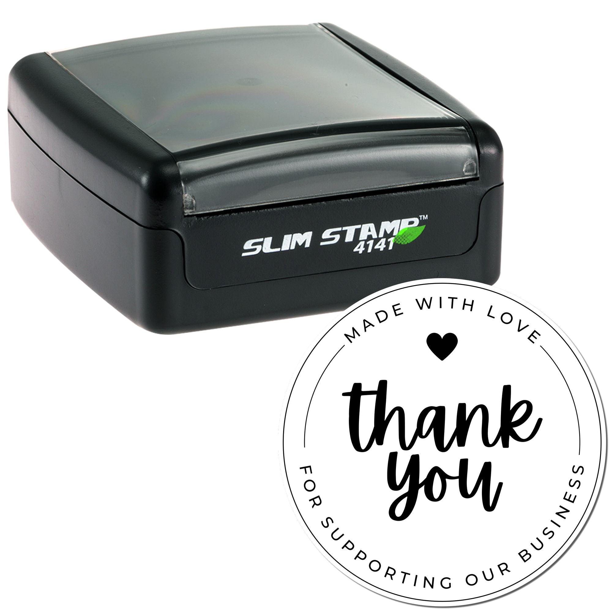 Portable Pre-Inked Heartfelt Gratitude Customized Thank You Rubber Stamp - Engineer Seal Stamps