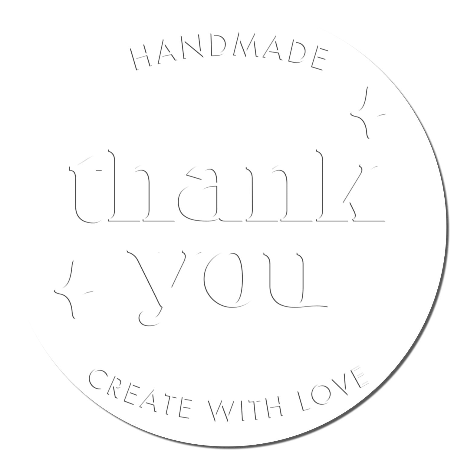 Soft Handmade Gratitude Custom-Made Thanks Stamp Embosser