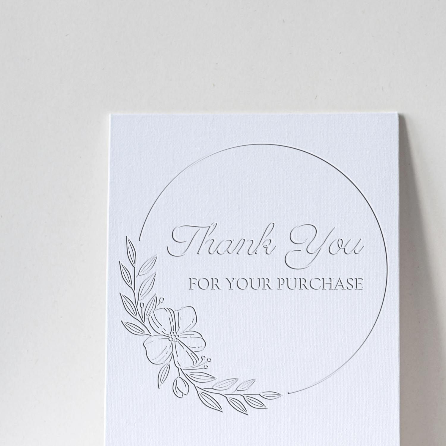Hybrid Elegant Floral Gratitude Personalized Thanks Seal - Engineer Seal Stamps