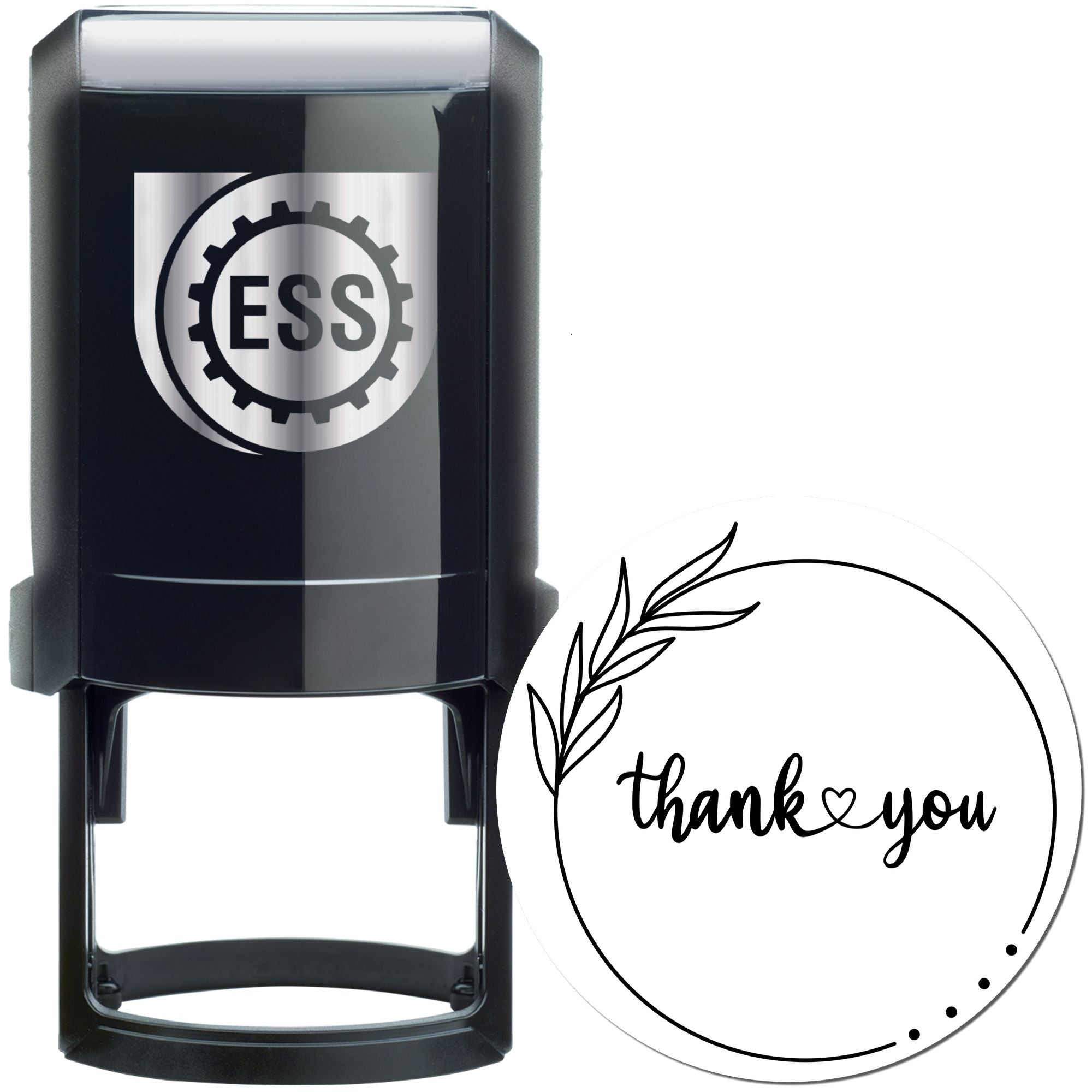 Elegant Gratitude Self-Inking Personalized Thanks Stamp - Engineer Seal Stamps