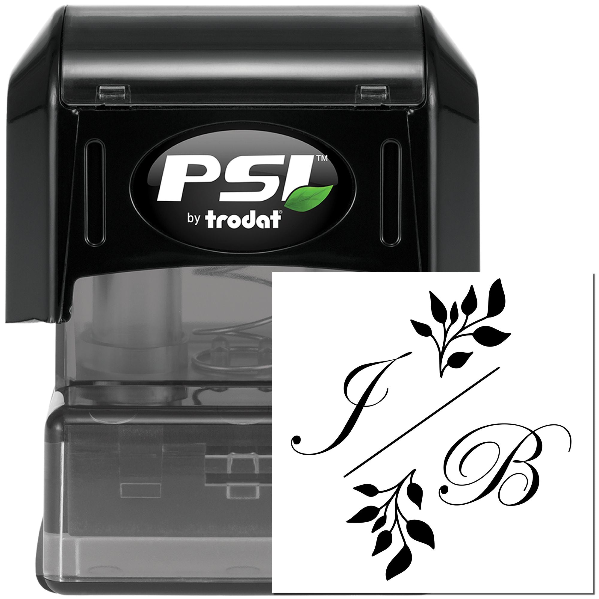 Floral Initial Elegance Customized Handmade Couples' Stamp - Engineer Seal Stamps