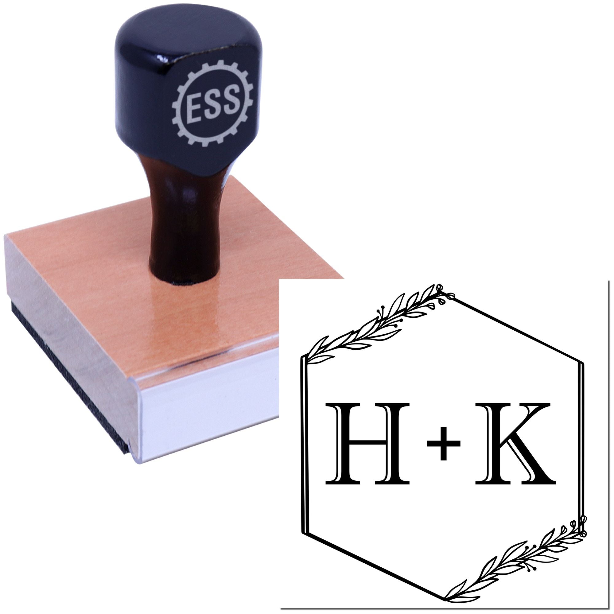 Square Hexagonal Harmony Wedding Envelope Stamp
