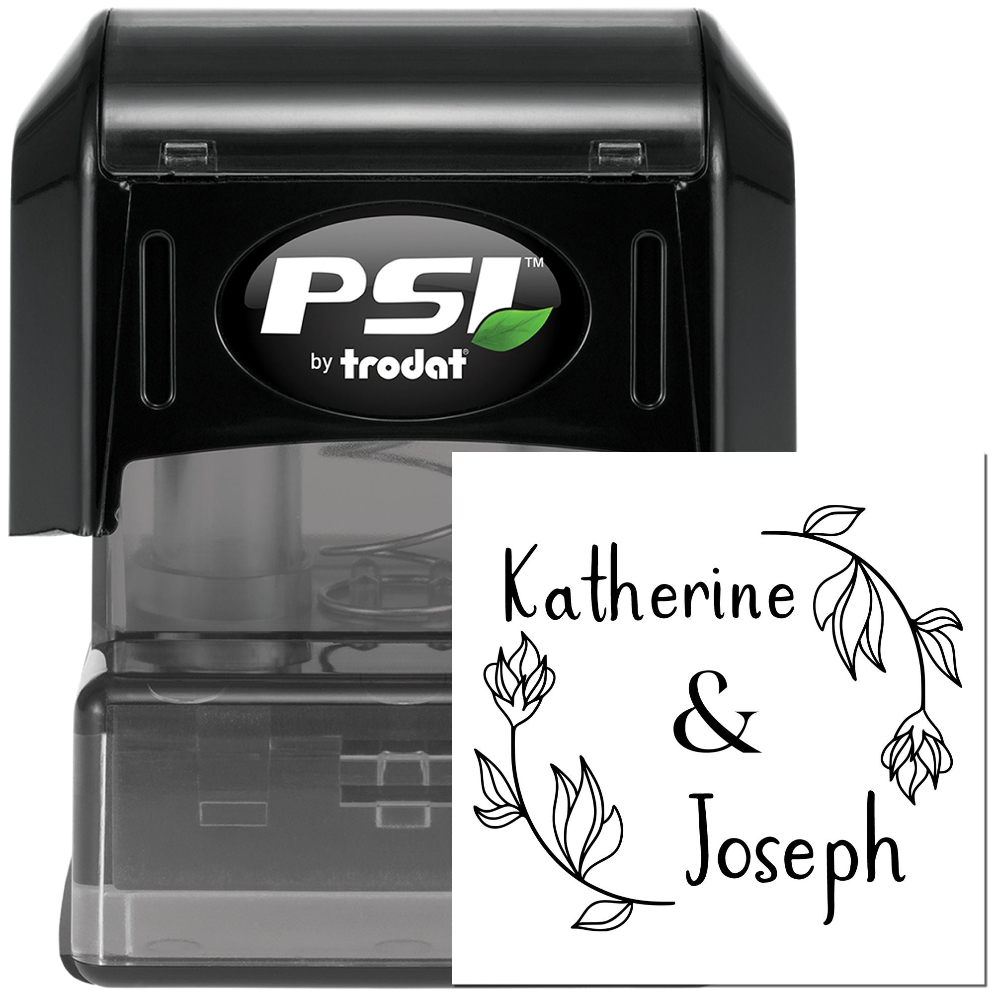 Nature's Hug Personalized Initial Stamper - Engineer Seal Stamps