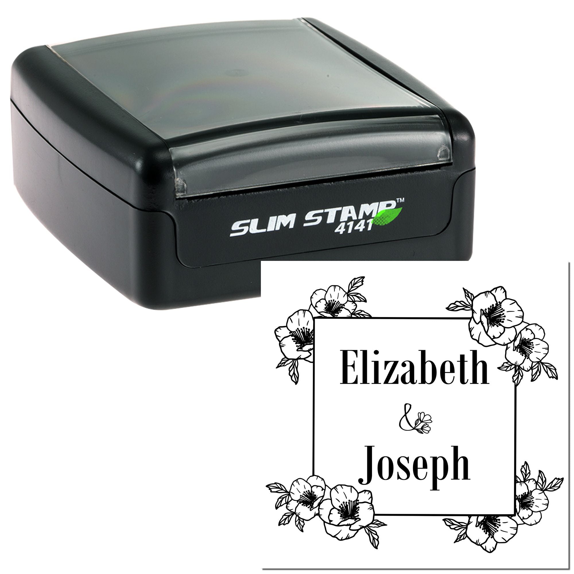 Garden Beauty Personalized Monogram Initial Stamp - Engineer Seal Stamps