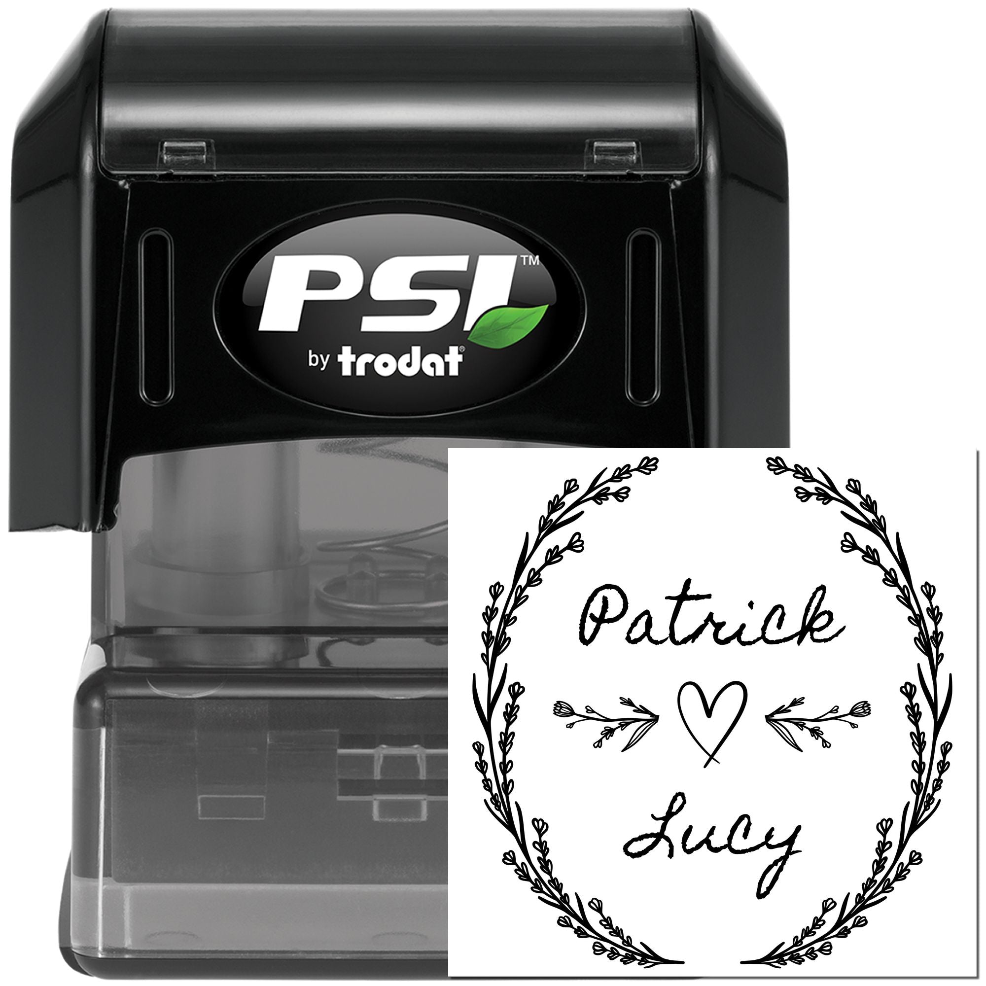 Love Blooms Personalized Monogram Letter Stamp - Engineer Seal Stamps