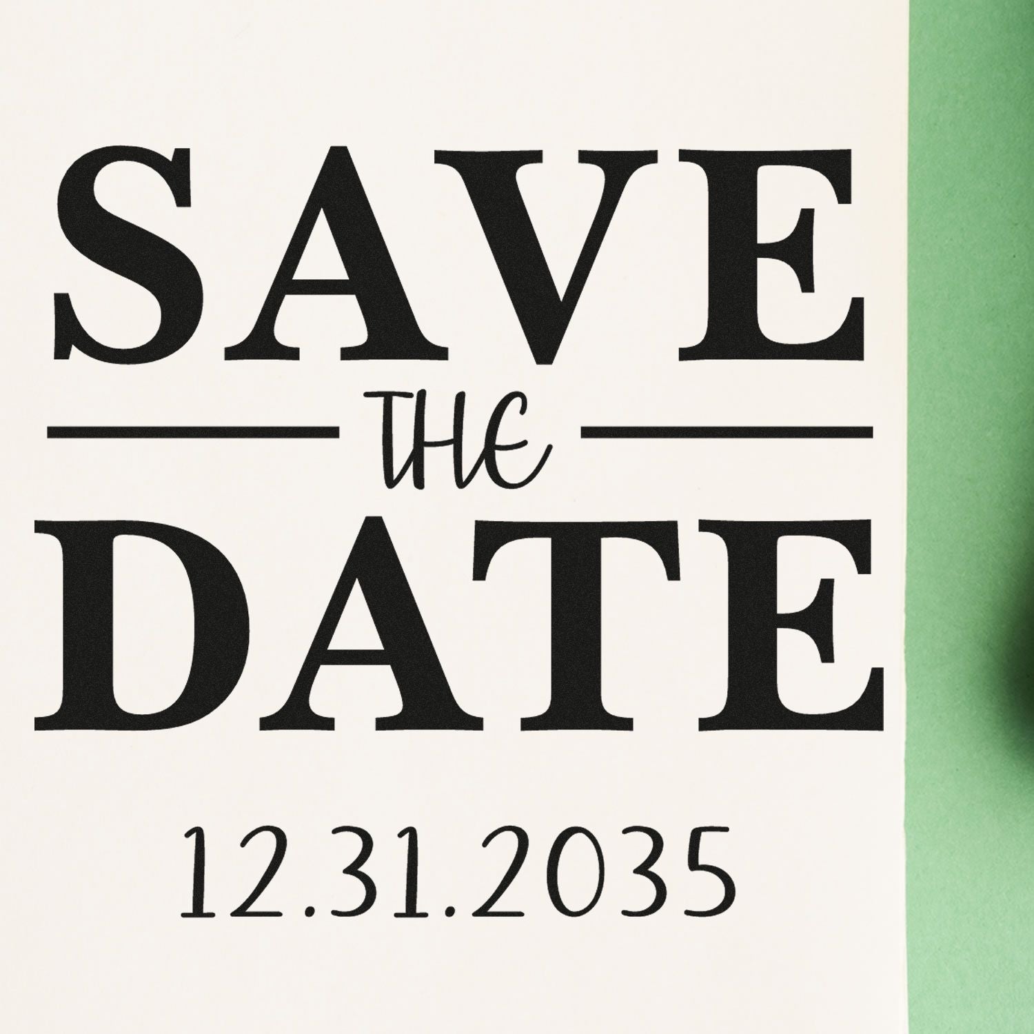 Square Timeless Reminder Monogram Initial Stamp