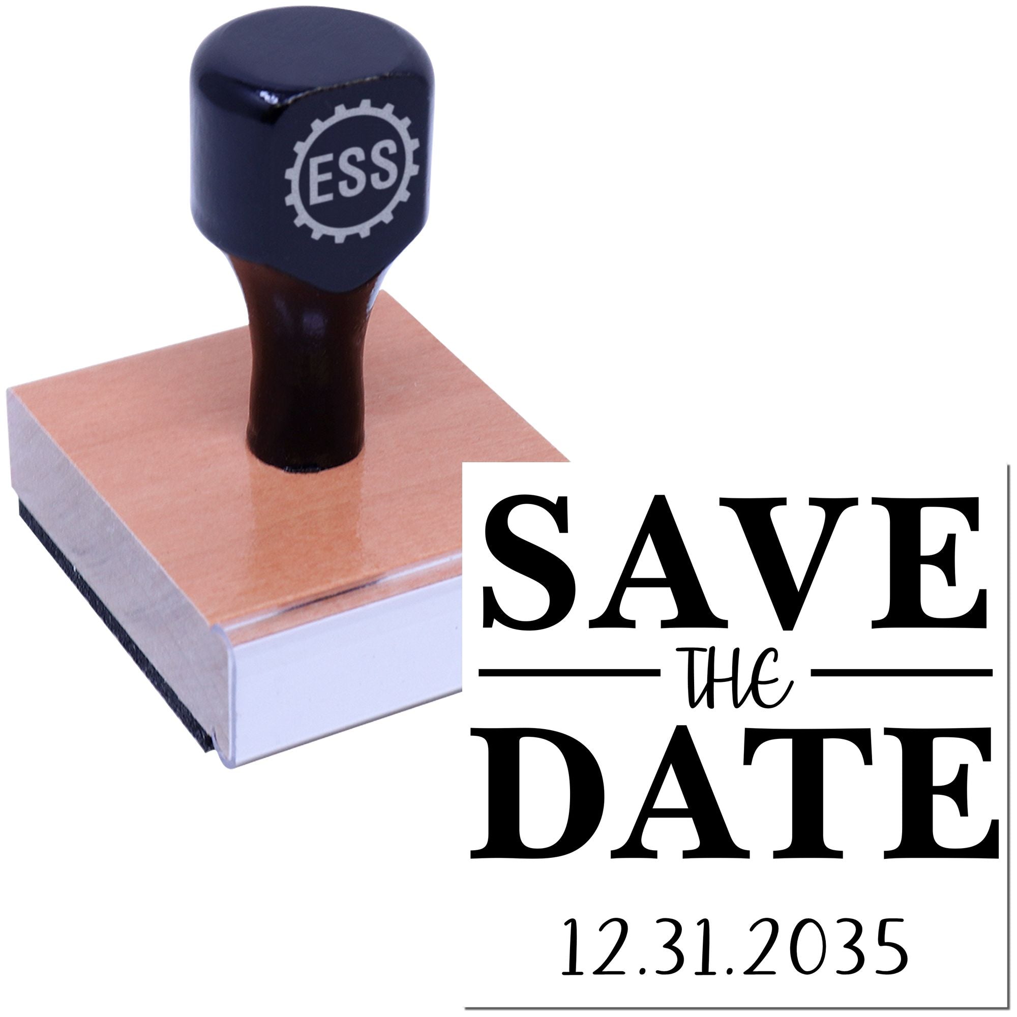 Square Timeless Reminder Monogram Initial Stamp