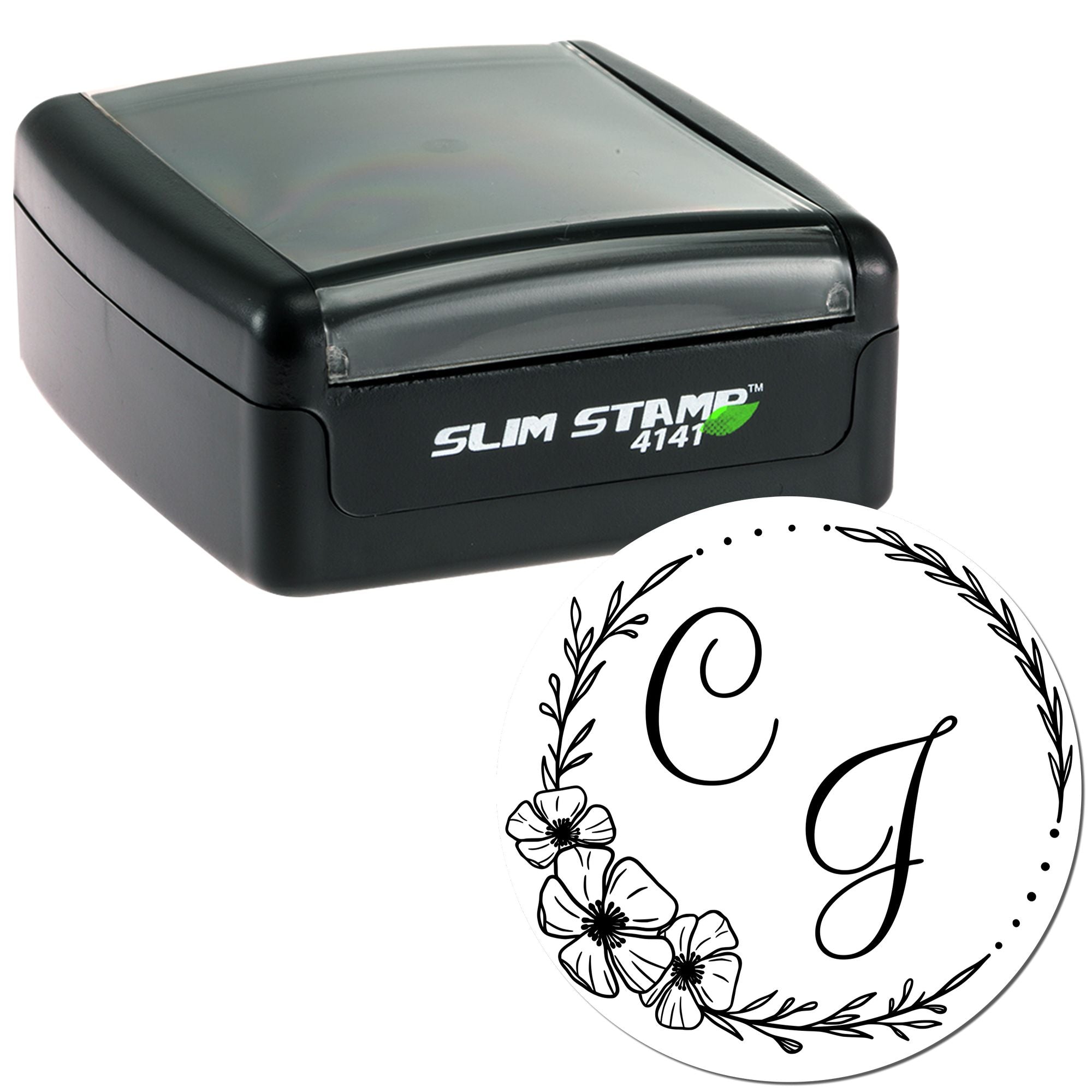 Blooming Grace Personalized Handmade Couples' Stamp - Engineer Seal Stamps