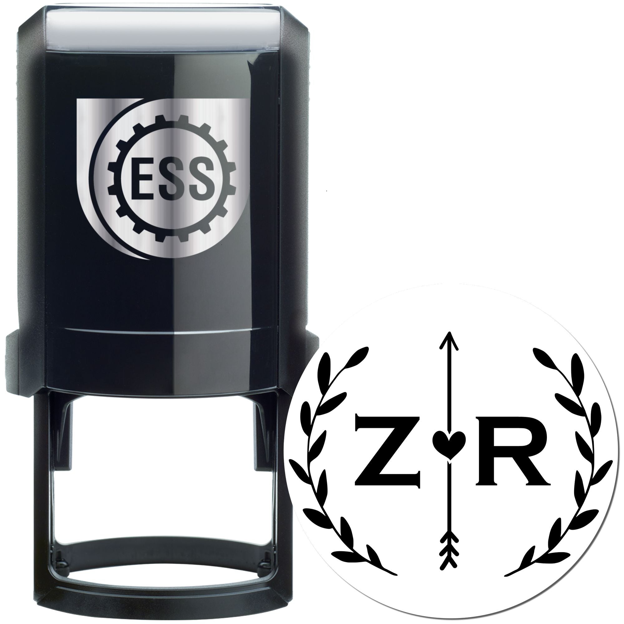 Love Darts Customized Monogram Initial Stamper - Engineer Seal Stamps