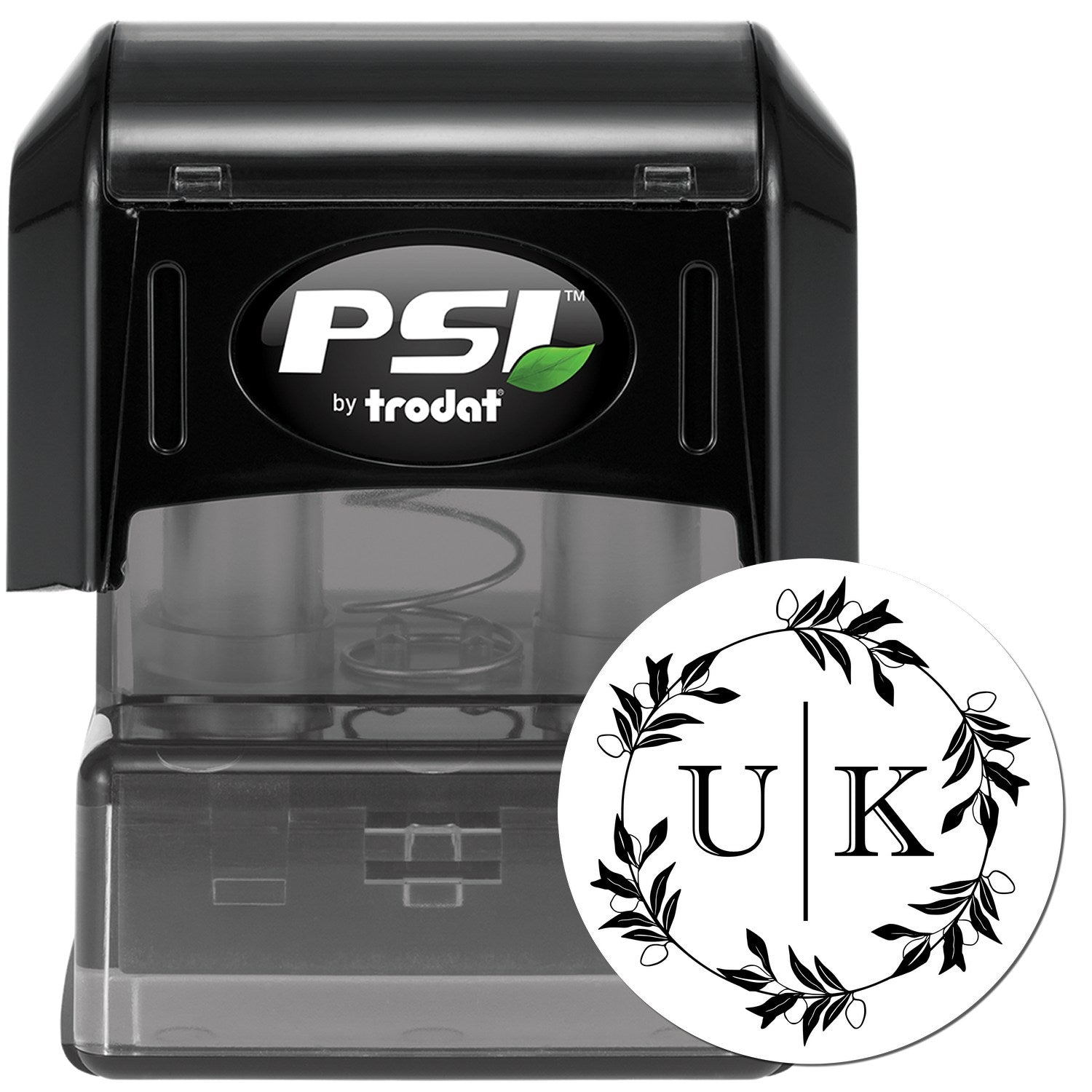 Olive Branch Elegance Personalized Couples' Stamper - Engineer Seal Stamps