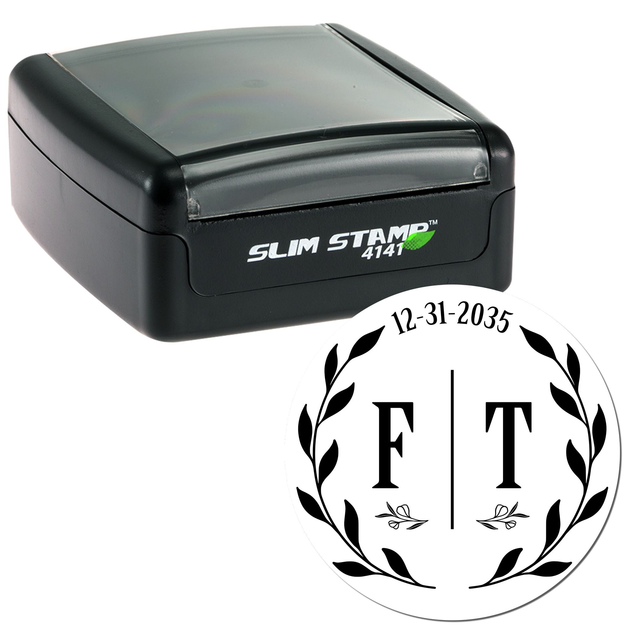 Classy Emblem Custom Return Address Initial Stamp - Engineer Seal Stamps