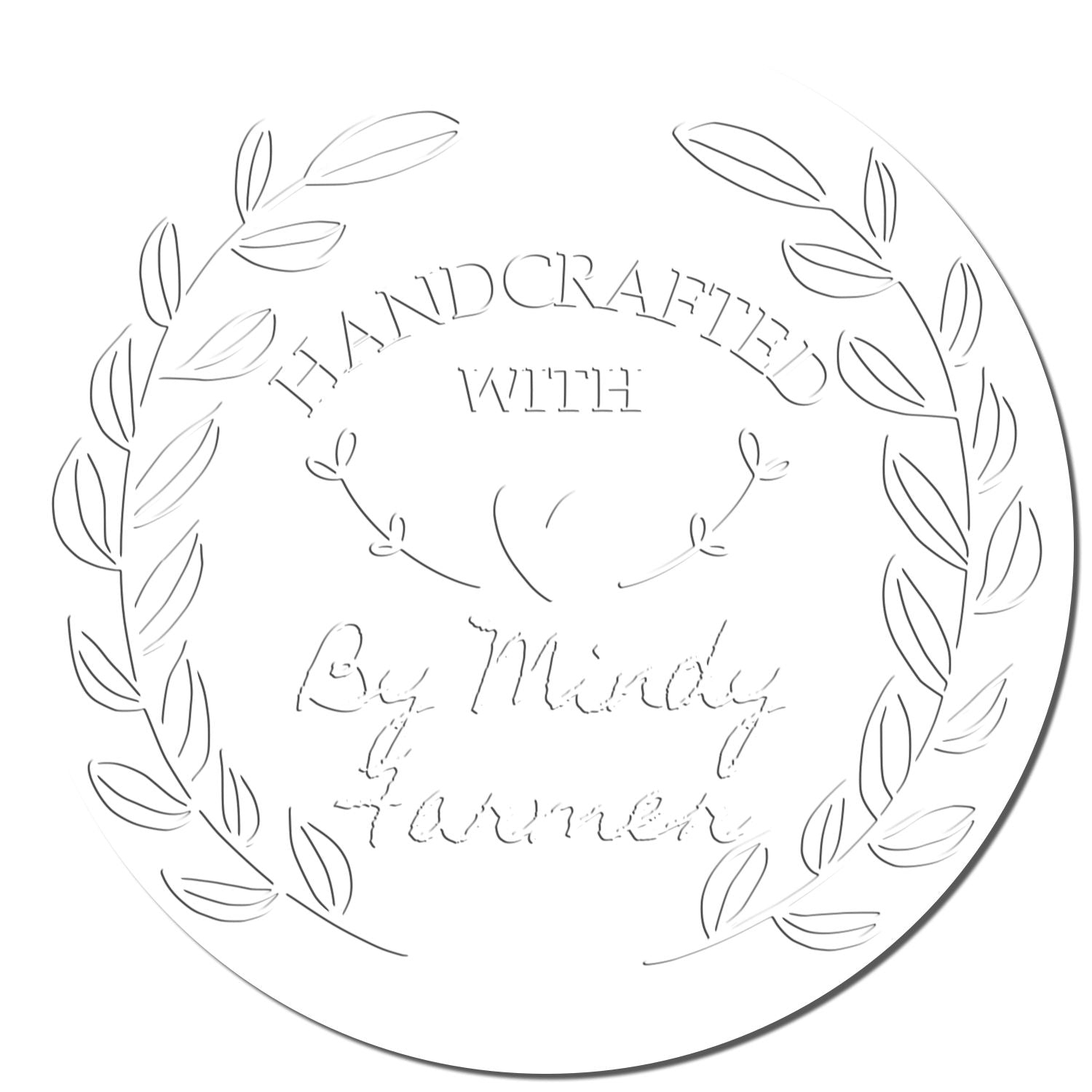 Soft Heartfelt Handcrafted Customized Seal Embosser