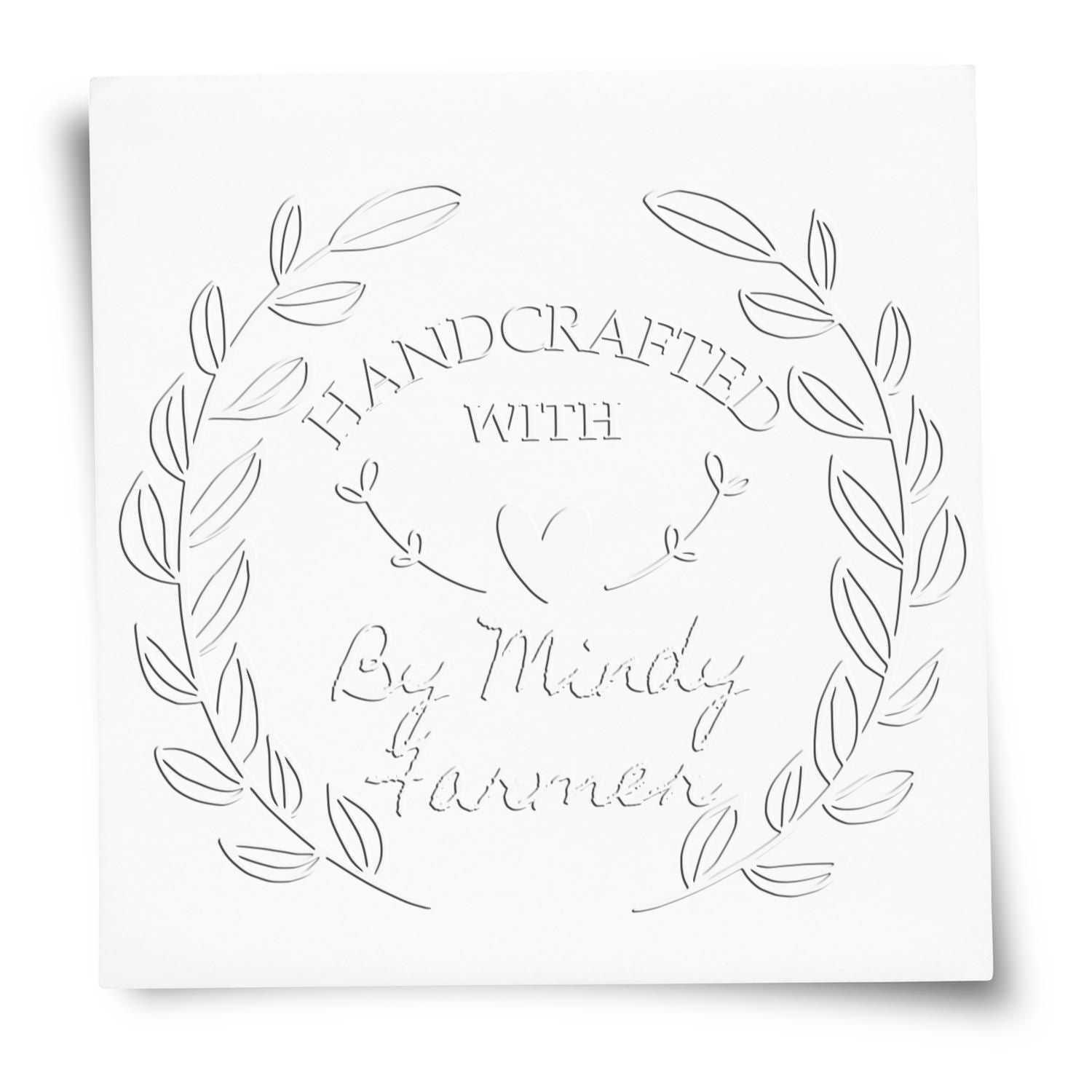 Soft Heartfelt Handcrafted Customized Seal Embosser