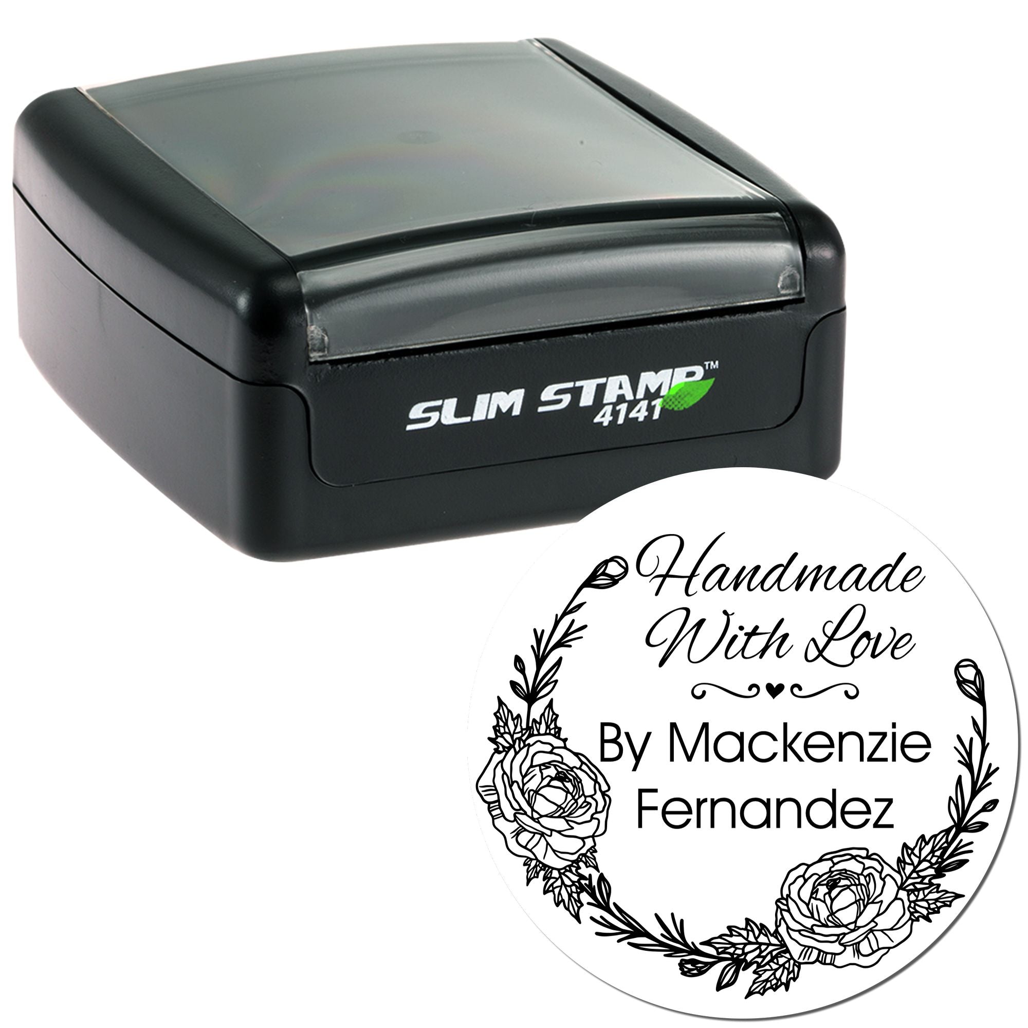 Blossom Artisan Personalizable Handmade Rubber Stamp - Engineer Seal Stamps