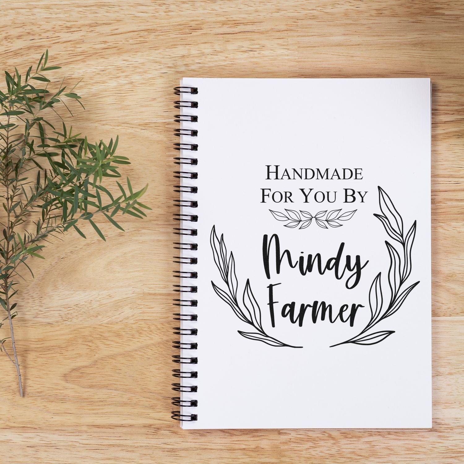 Round Artisanal Detail Personalized Maker Stamp