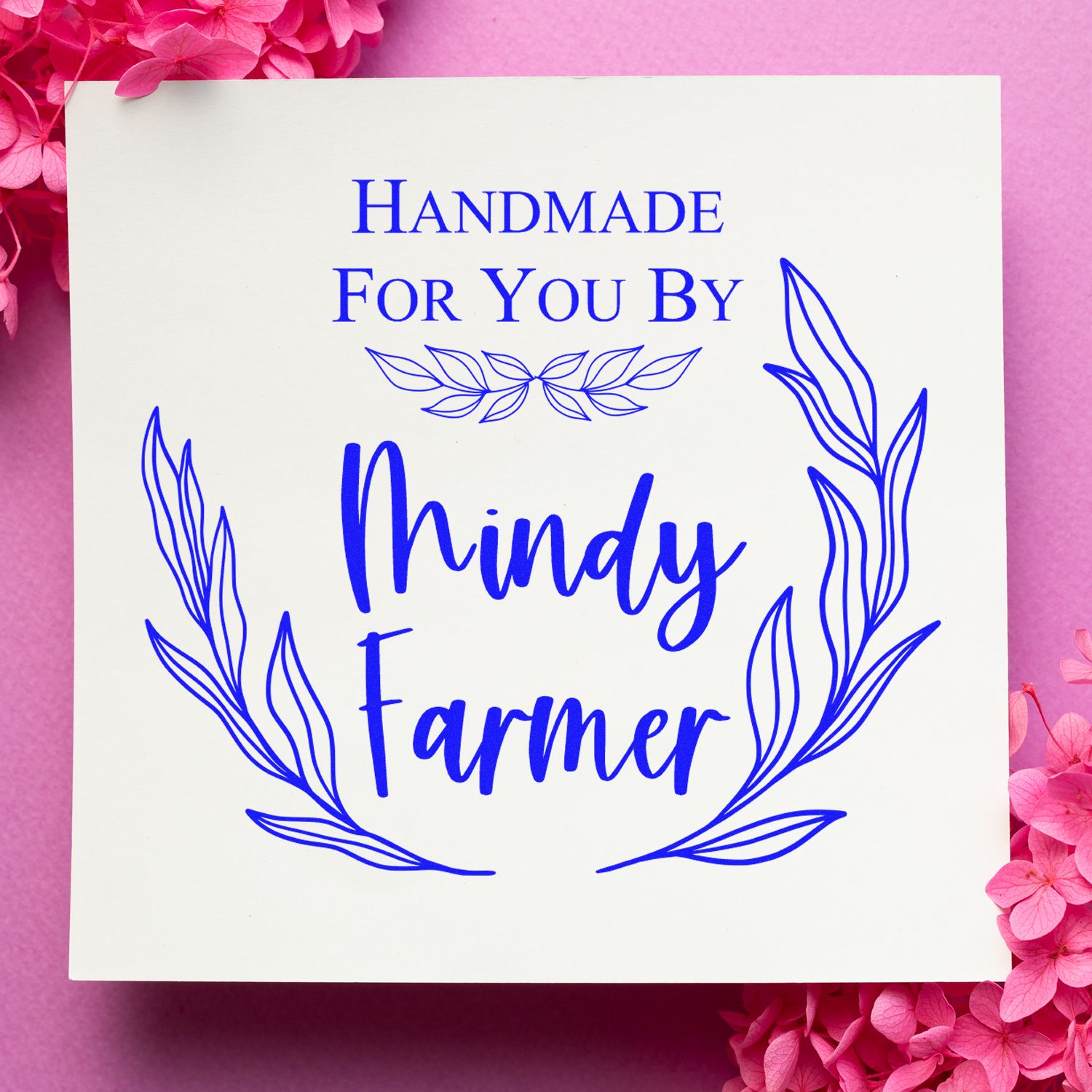 Round Artisanal Detail Personalized Maker Stamp