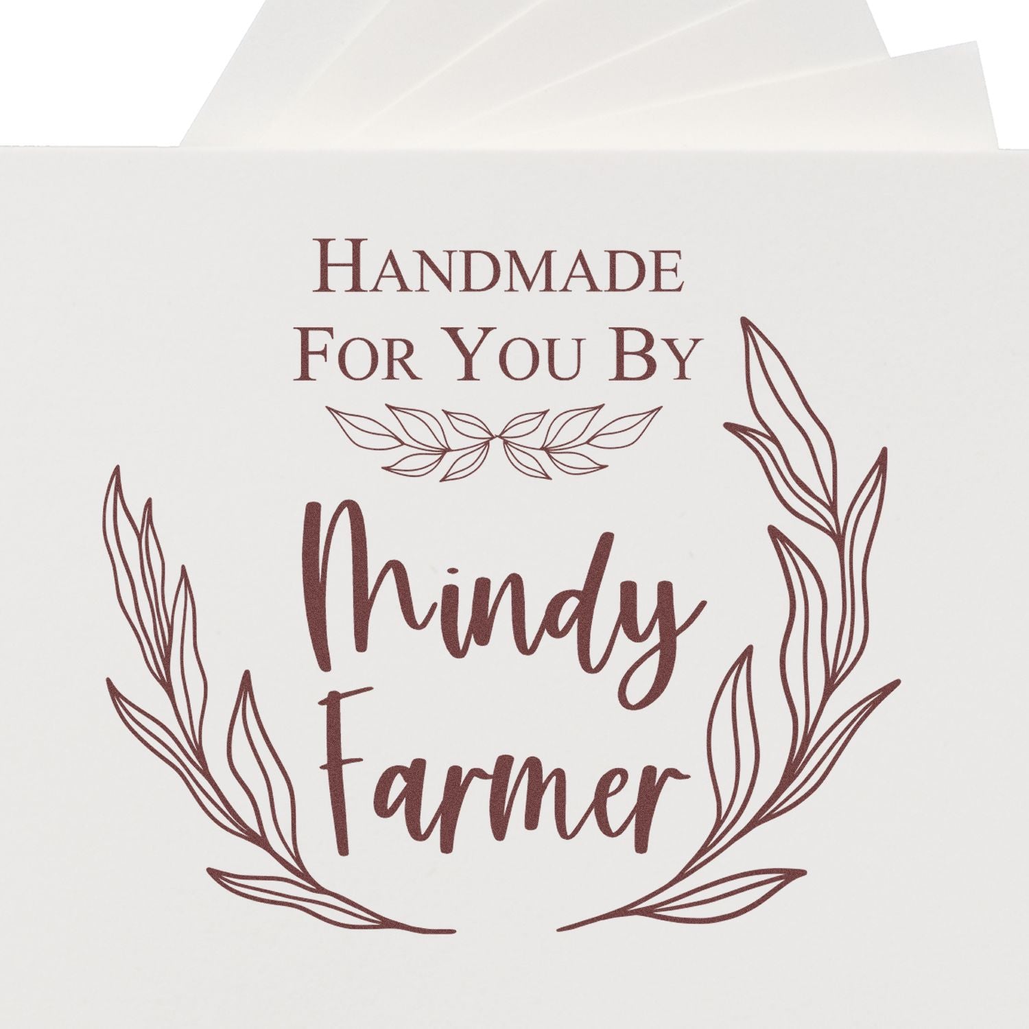 Round Artisanal Detail Personalized Maker Stamp
