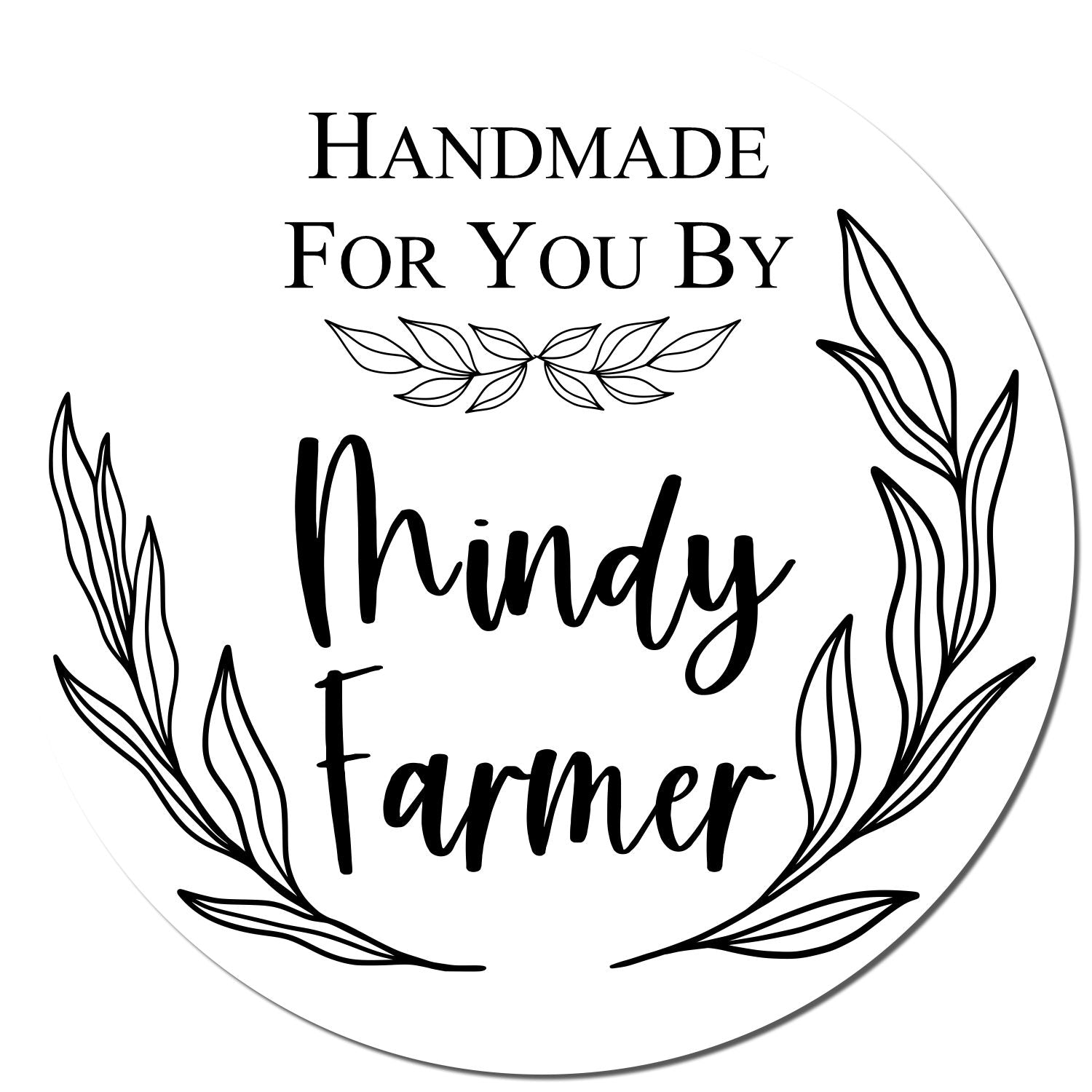 Round Artisanal Detail Personalized Maker Stamp