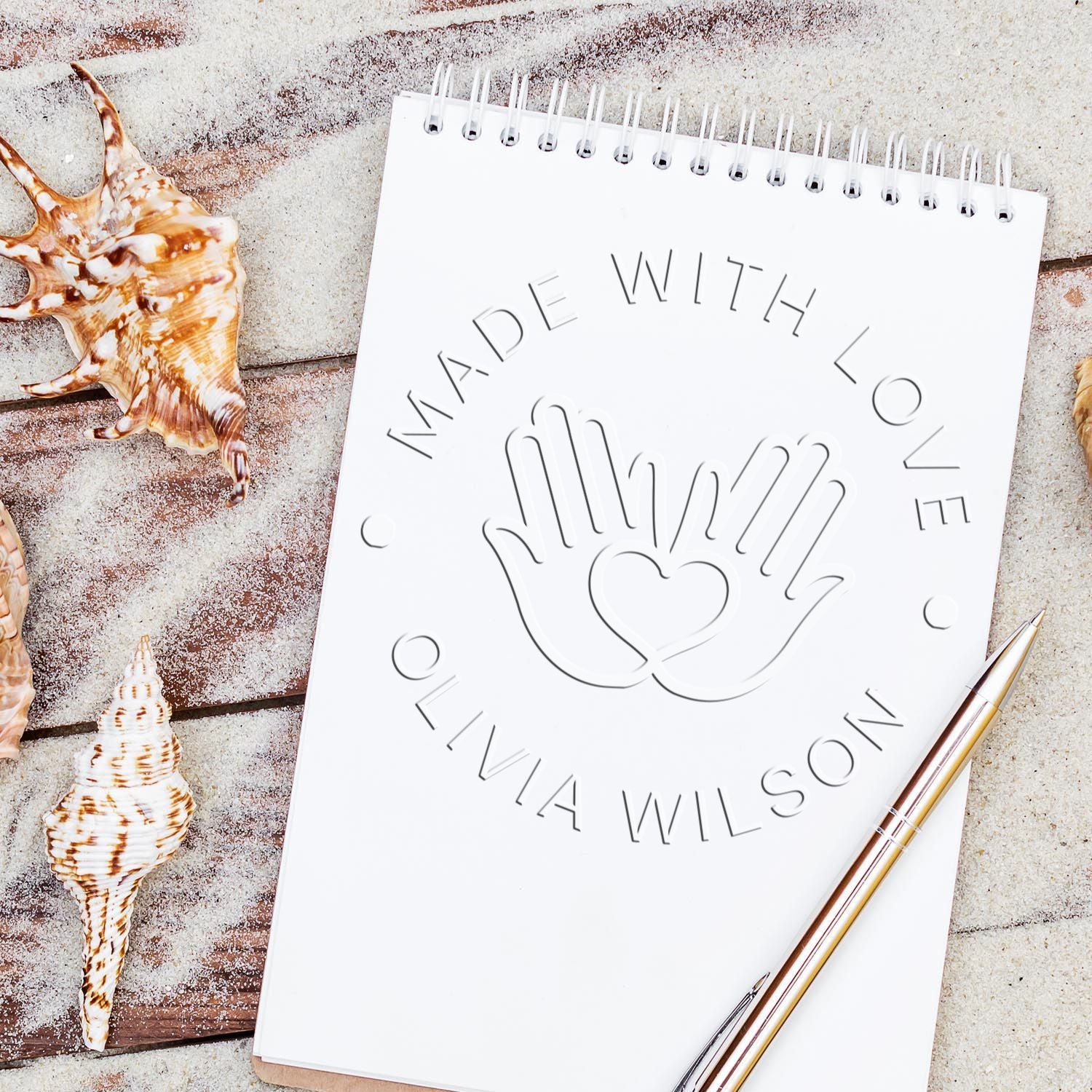 Passionate Expressions Desk Custom-Made Handmade Embossed Stamp - Engineer Seal Stamps