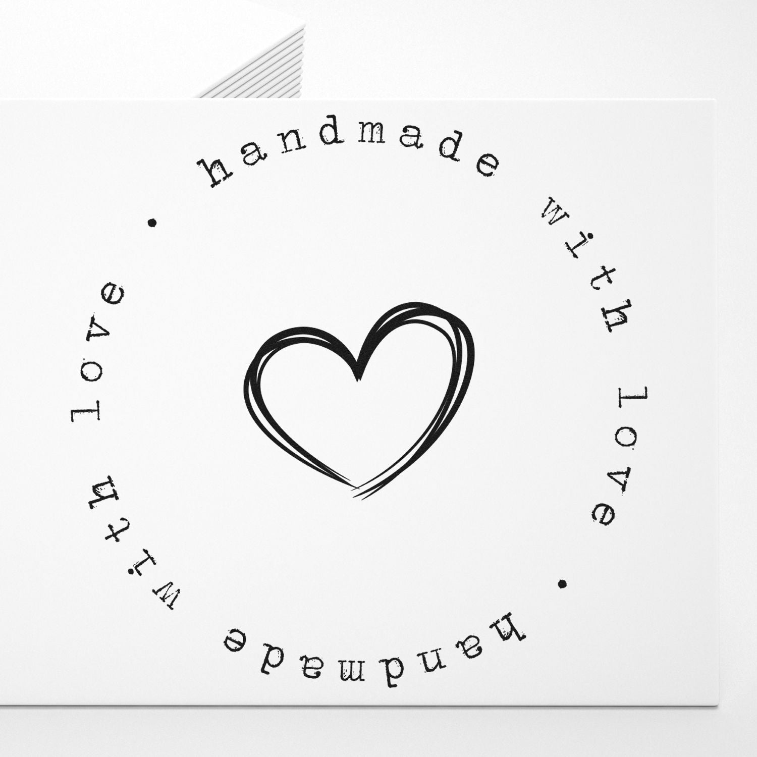 Round Love-Filled Creations Custom-Made Handcrafted Stamp