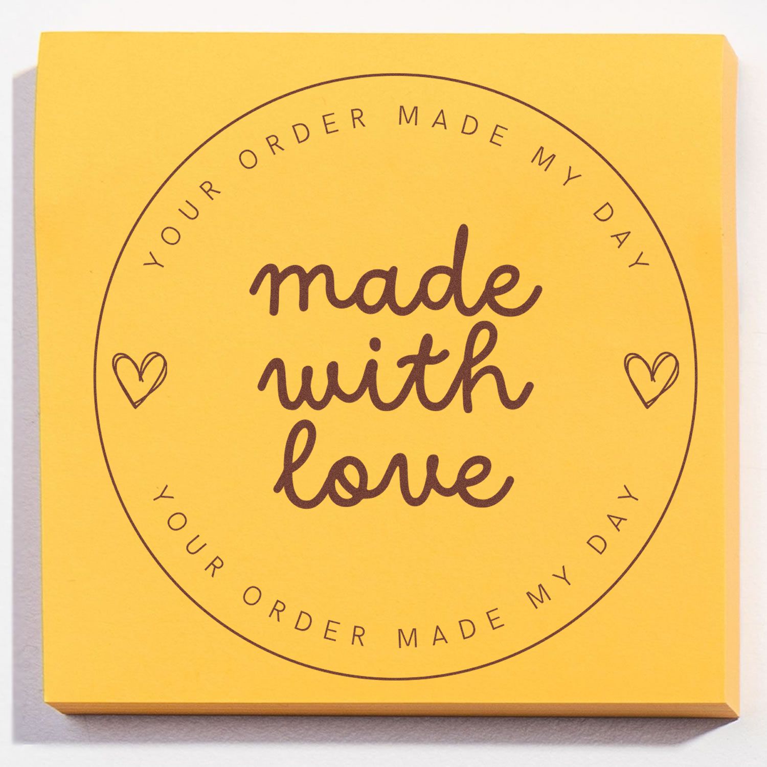 Round True-Heart Designs Custom-Made Maker Rubber Stamp