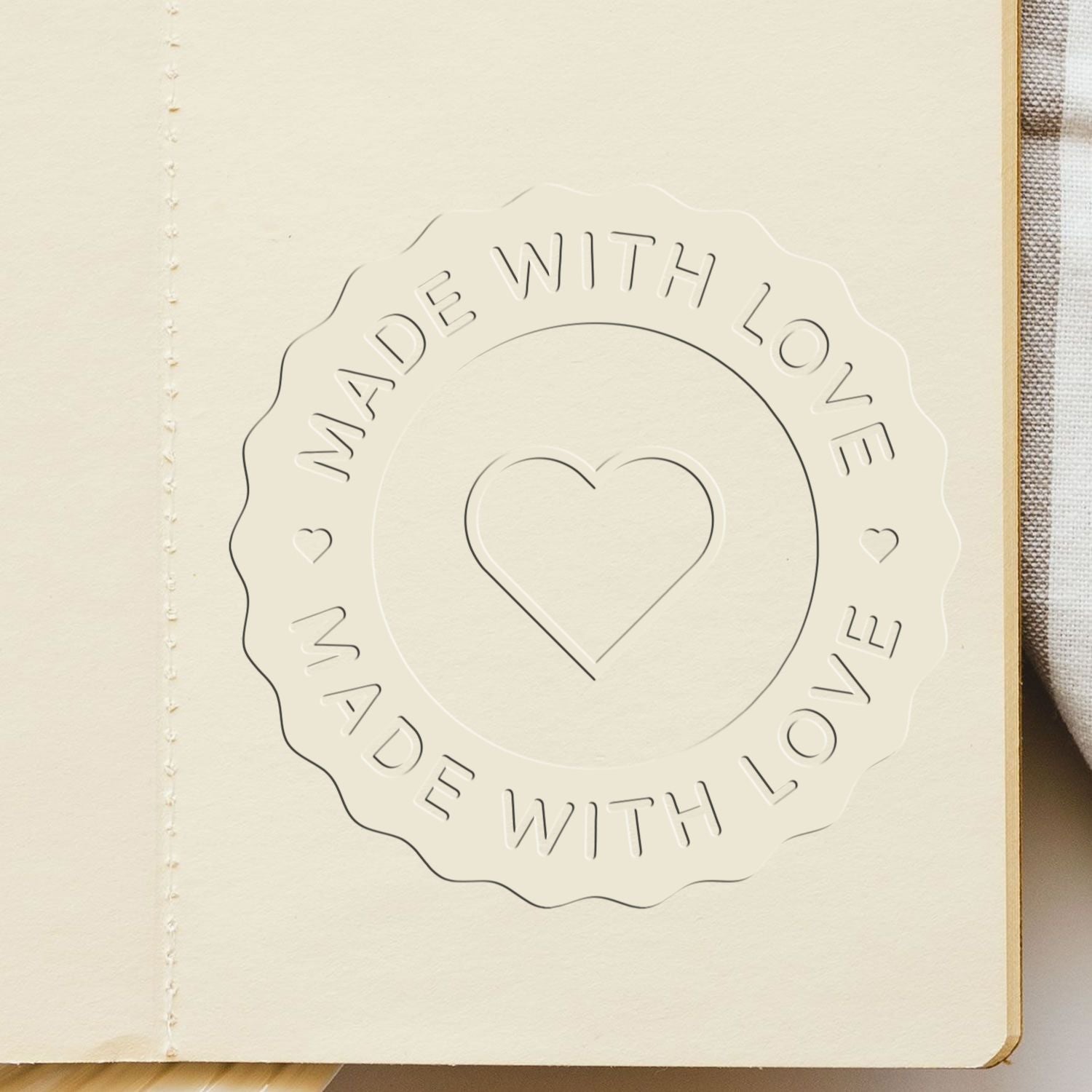 Soft Compassionate Crafting Personalizable Embossed Stamp
