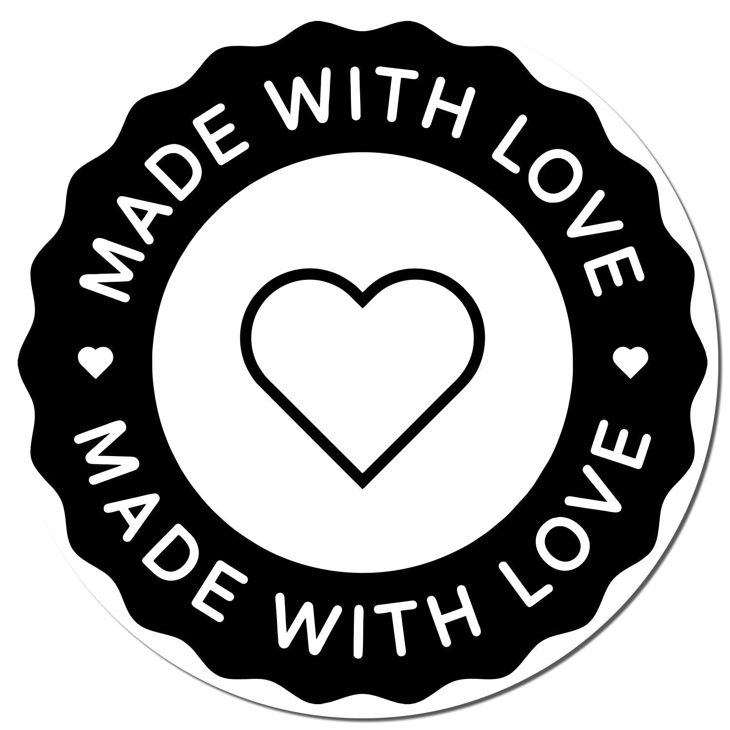 Round Compassionate Crafting Customized Handmade Rubber Stamp