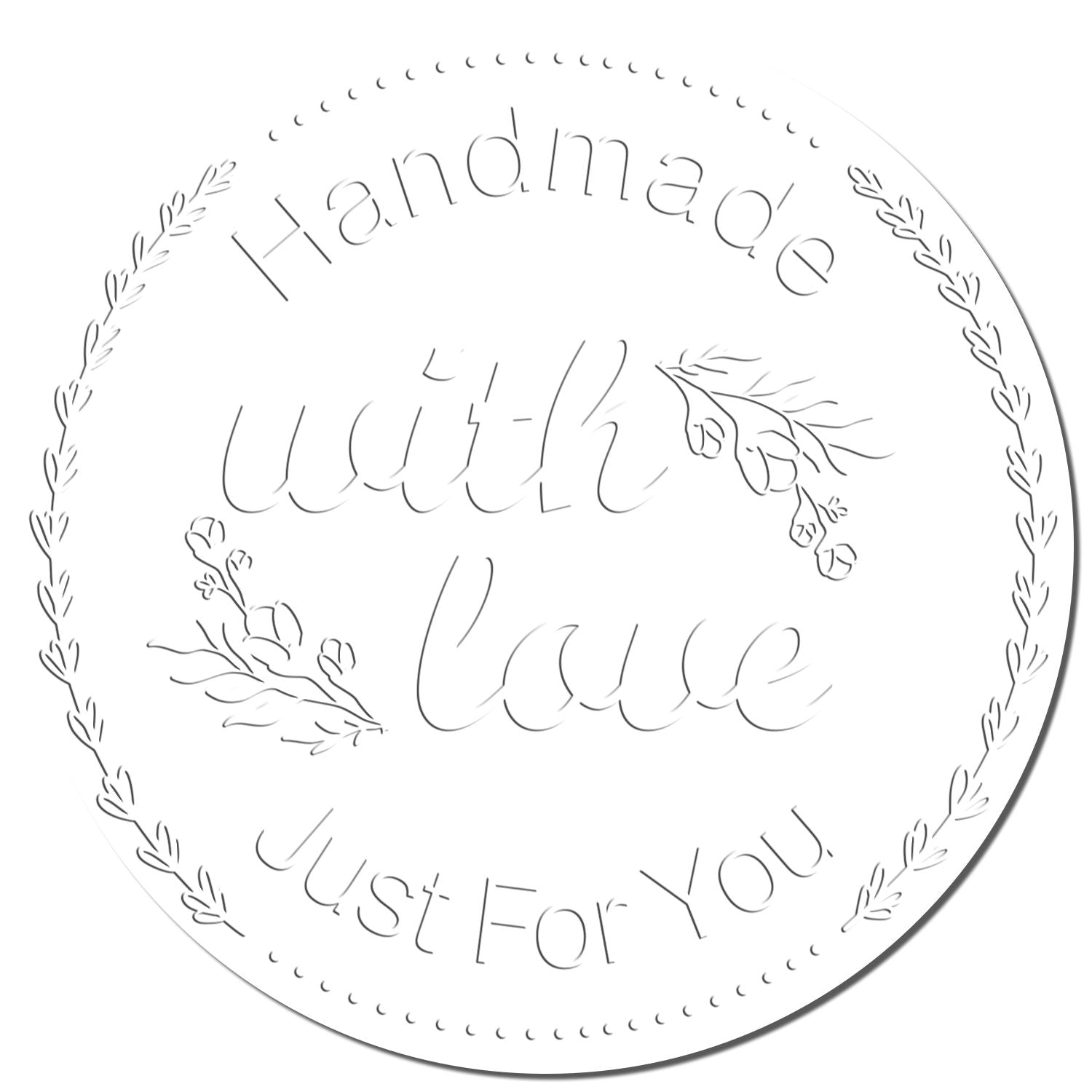 Soft Heart-Centered Crafting Customizable Handcrafted Embosser