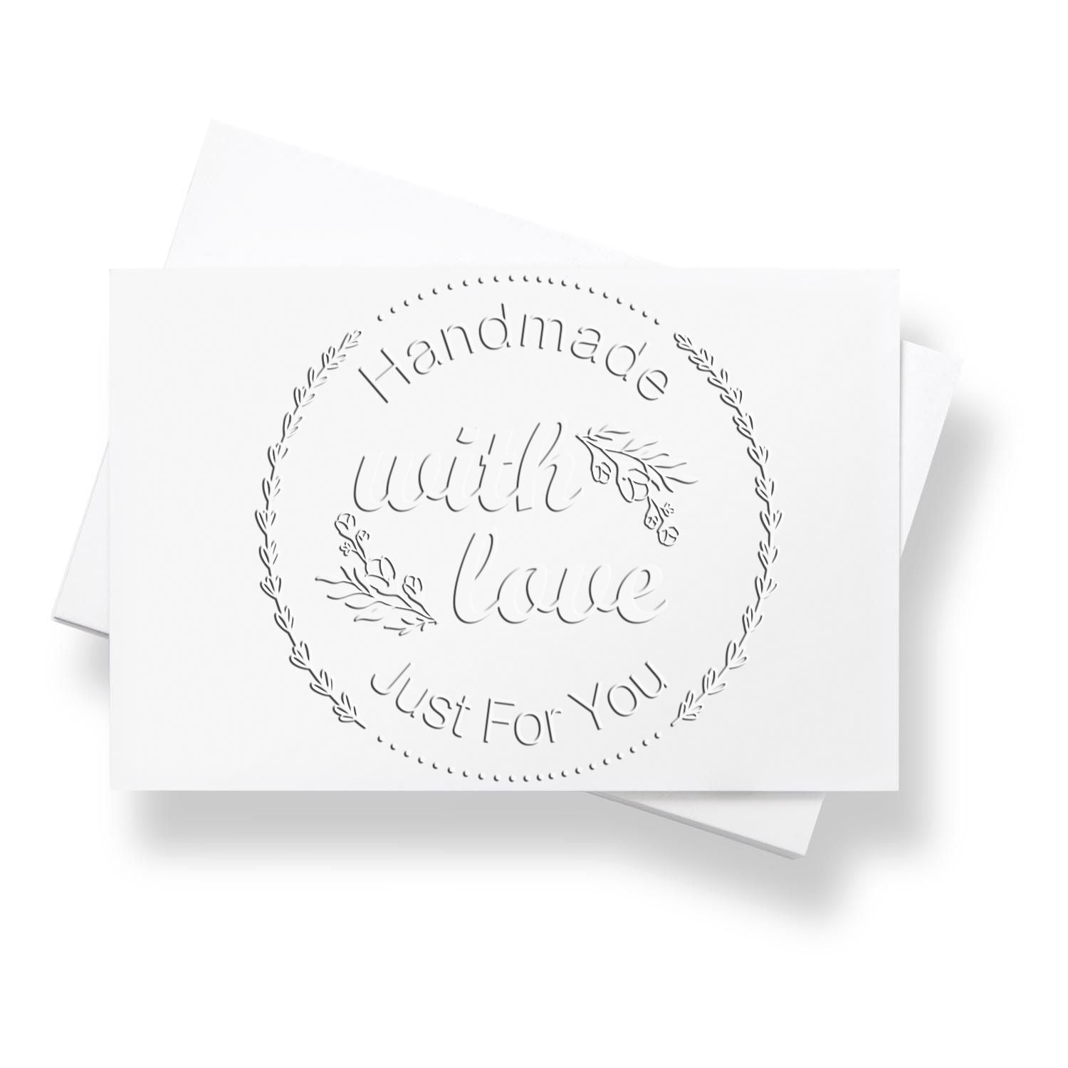 Heart-Centered Crafting Desk Custom-Made Embossed Stamp - Engineer Seal Stamps