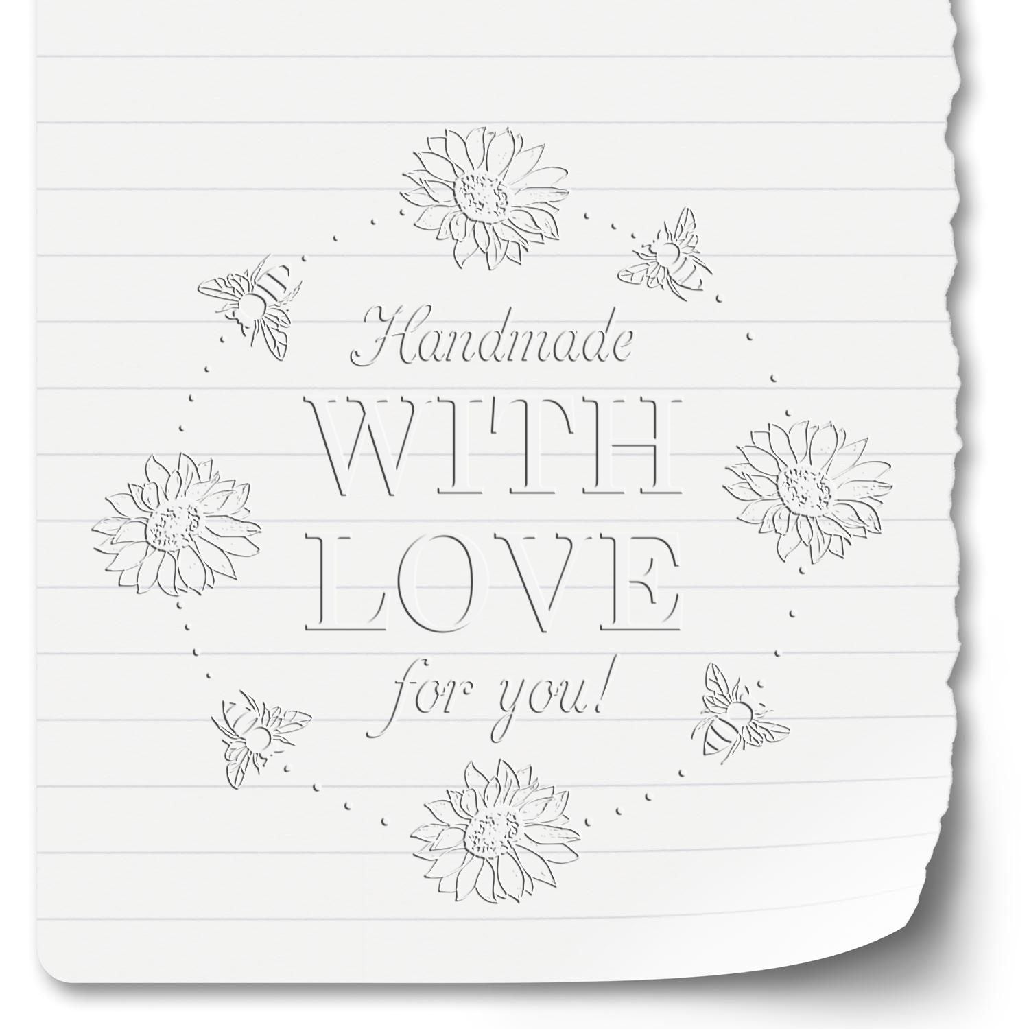 Soft Bee-loved Blossoms Customizable Handcrafted Seal