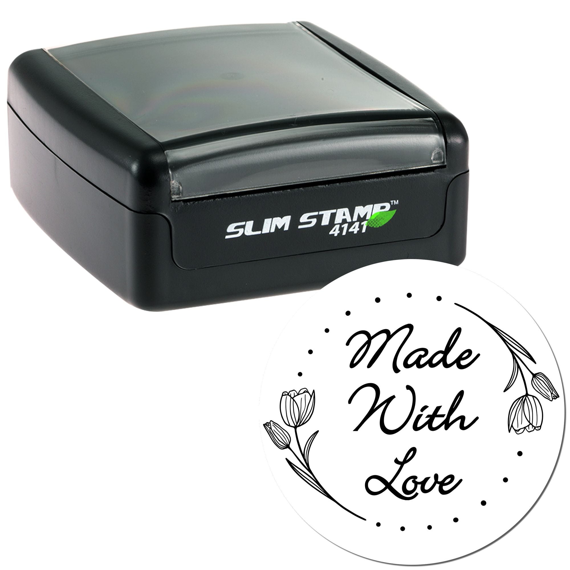 Floral Love Seal Personalized Stamp - Engineer Seal Stamps