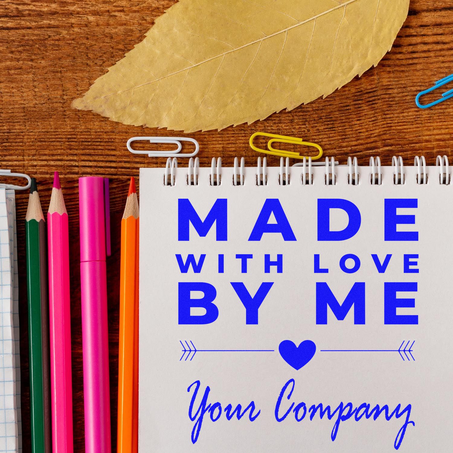 Heartcrafted Personalizable Maker Rubber Stamp - Engineer Seal Stamps